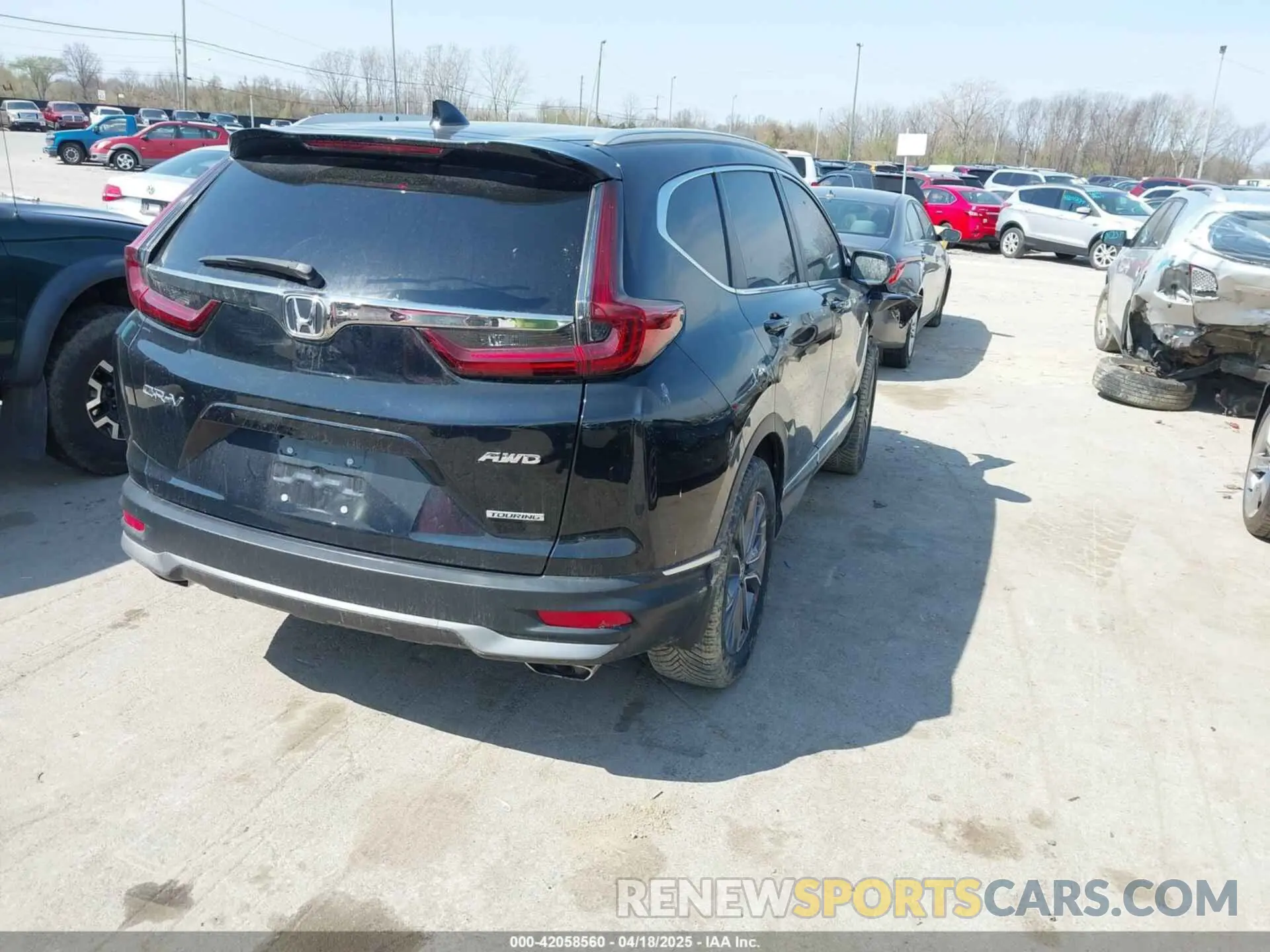 4 fotografías del automóvil dañado 5J6RW2H94ML013546 HONDA CR-V 2021