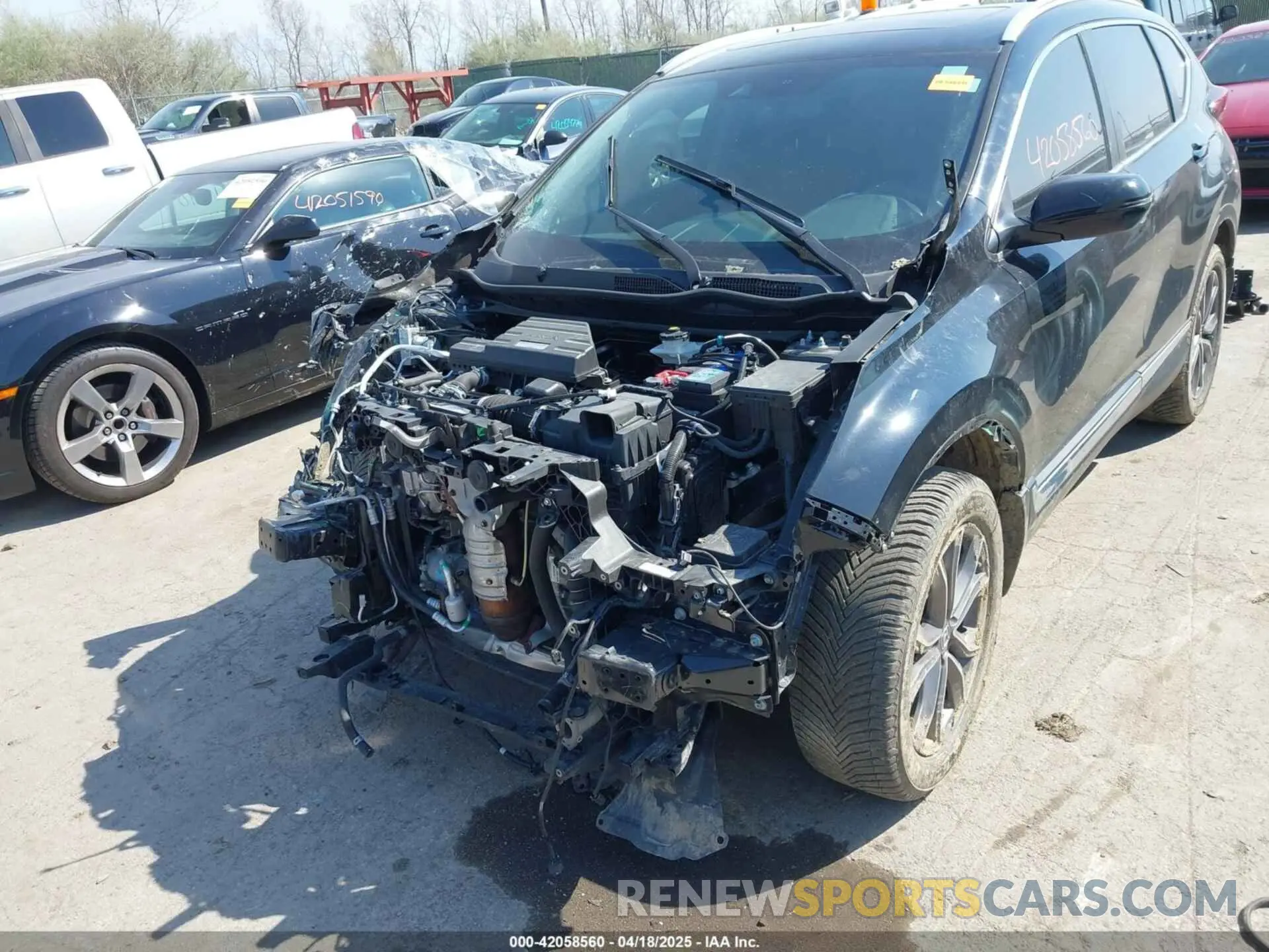 6 fotografías del automóvil dañado 5J6RW2H94ML013546 HONDA CR-V 2021