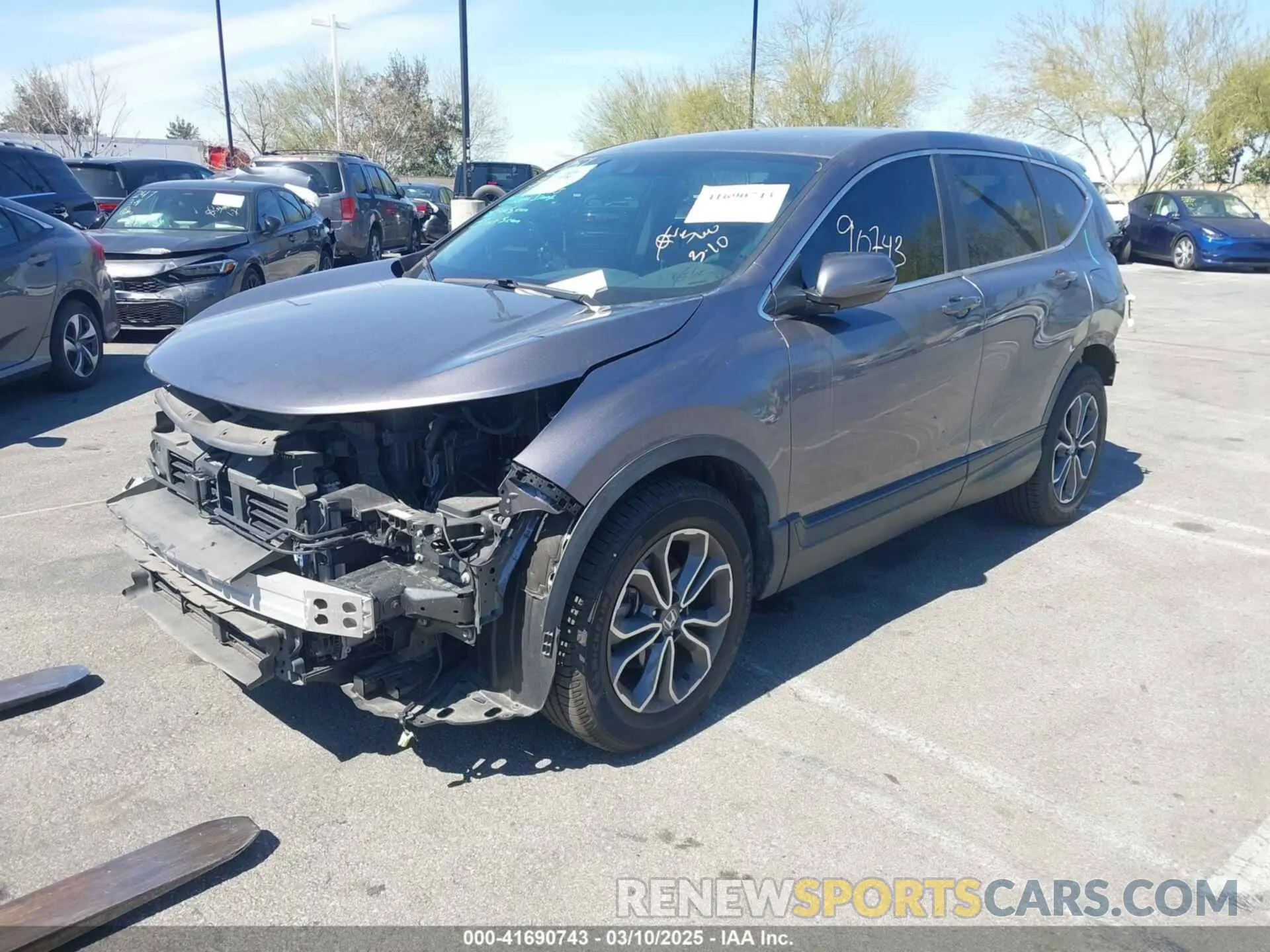 2 fotografías del automóvil dañado 7FARW1H5XME023292 HONDA CR-V 2021