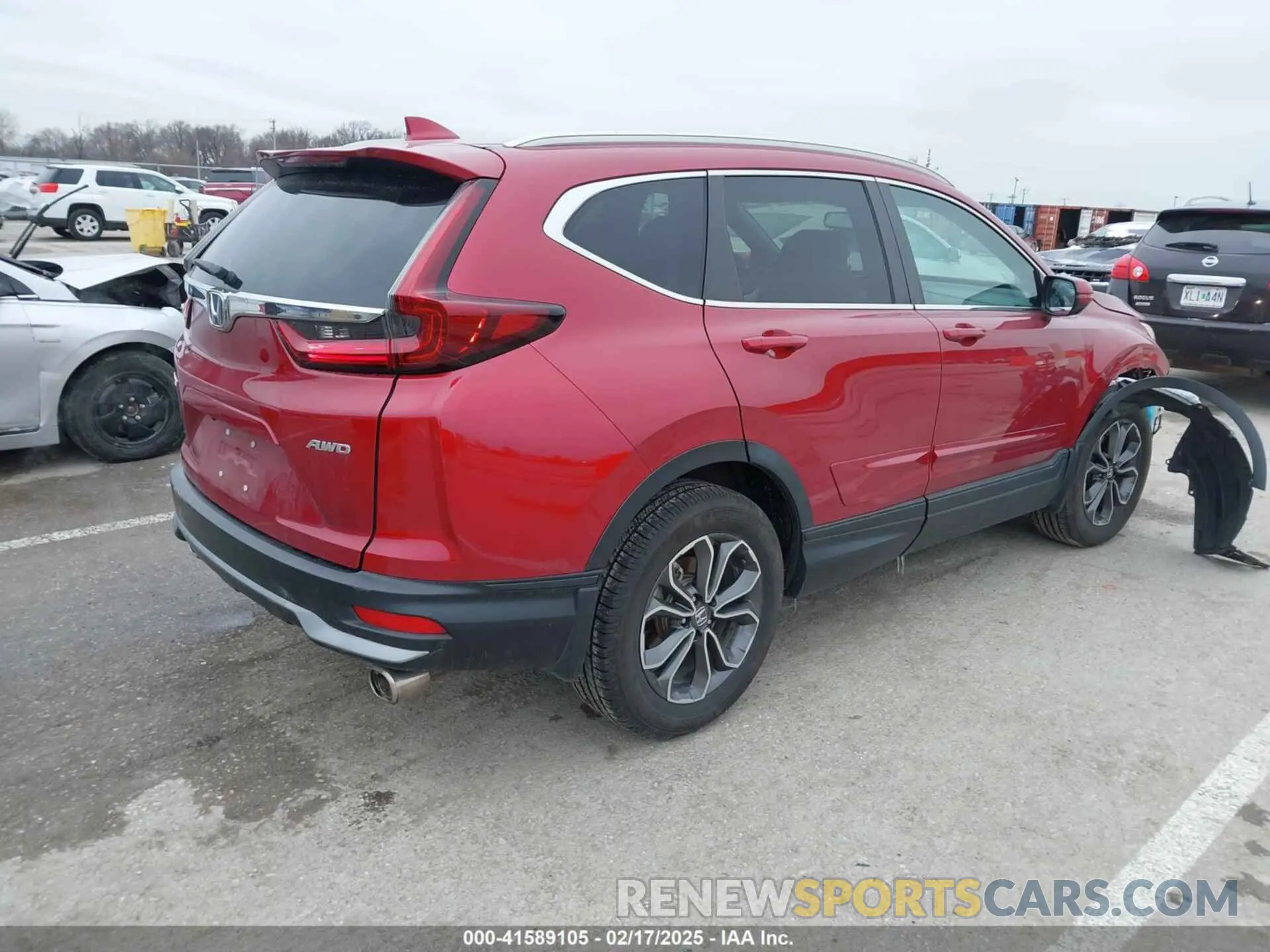 4 fotografías del automóvil dañado 7FARW2H87ME002822 HONDA CR-V 2021