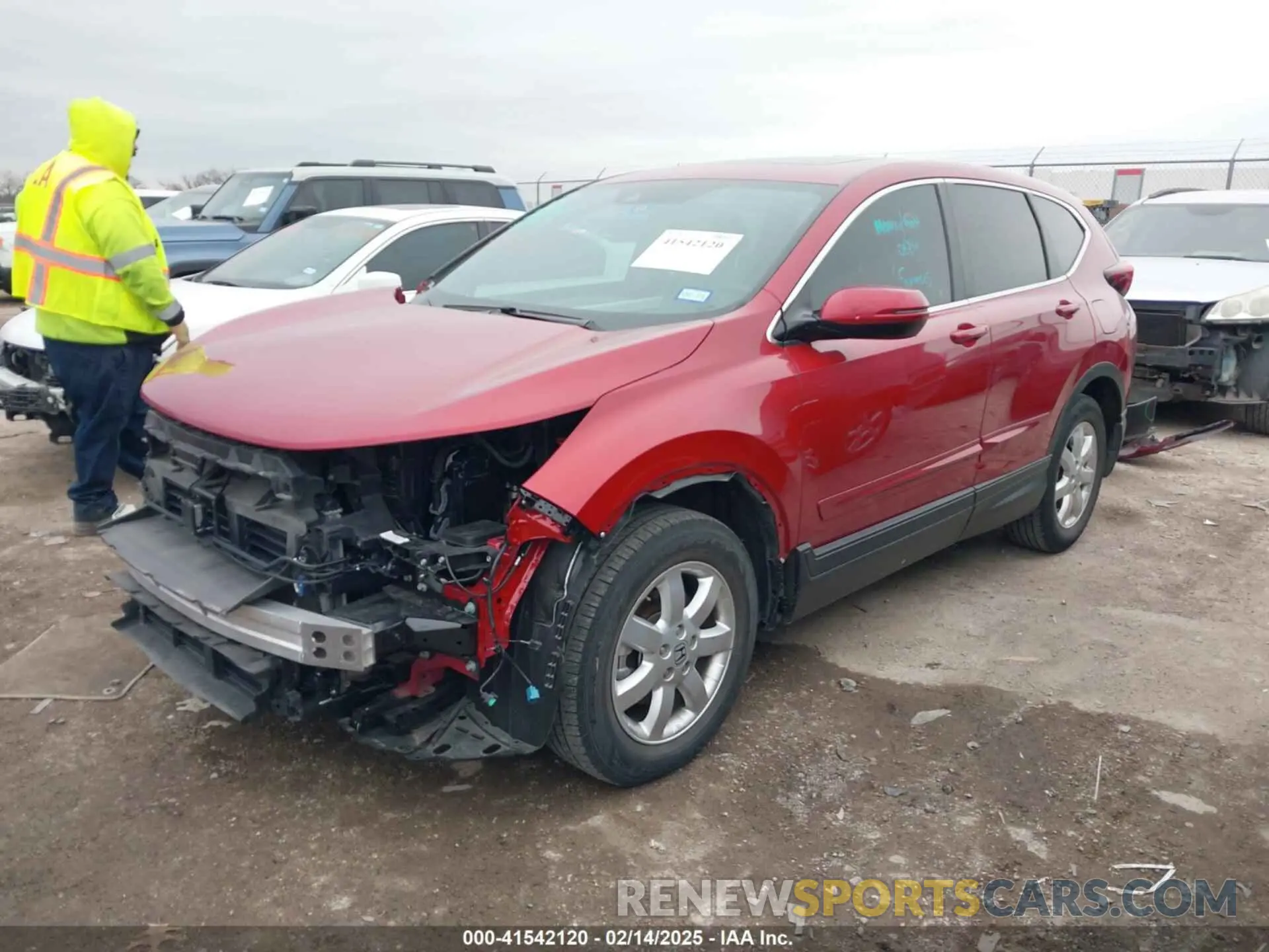 2 fotografías del automóvil dañado 2HKRW1H59NH405702 HONDA CR-V 2022
