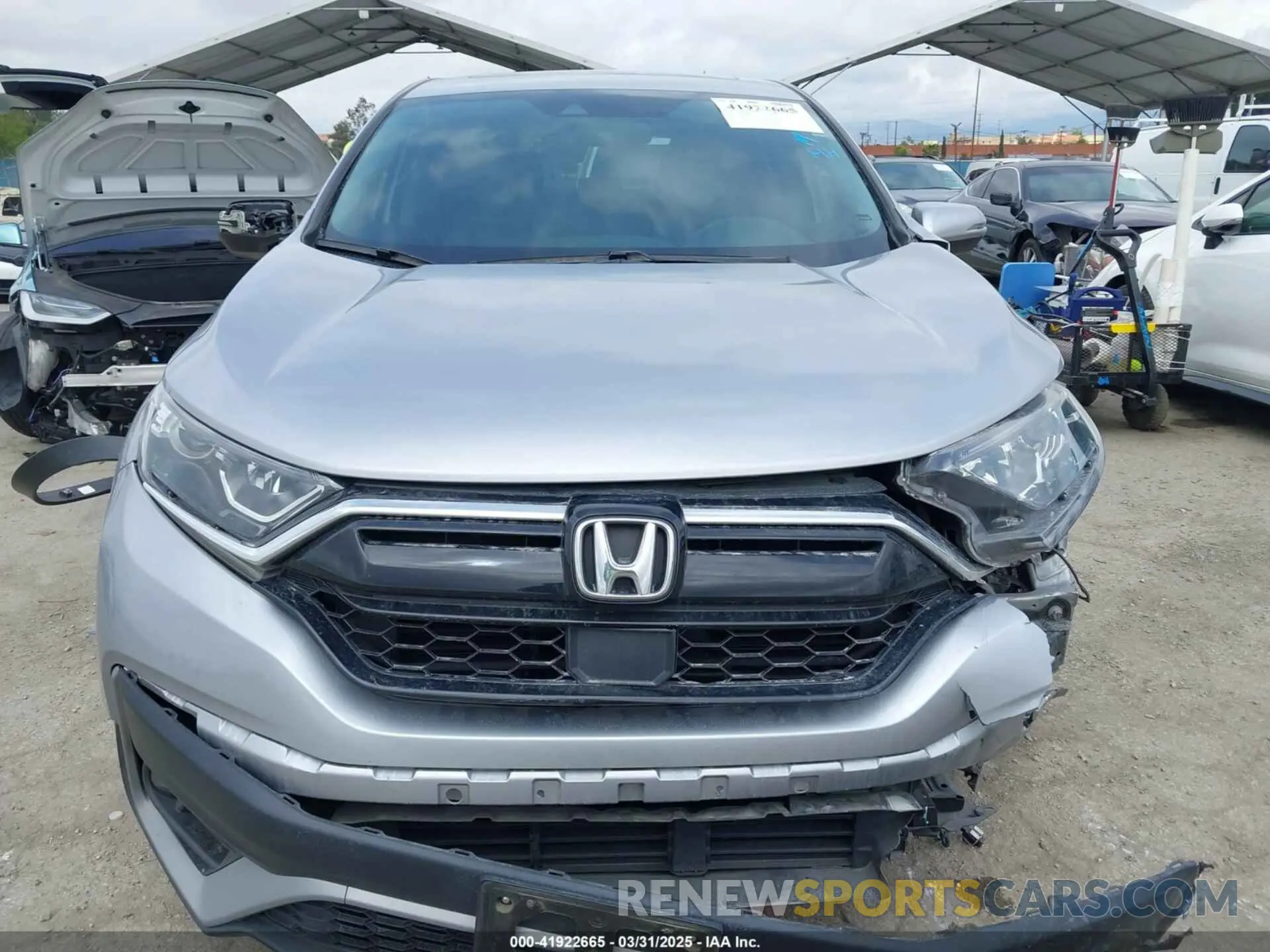 12 fotografías del automóvil dañado 2HKRW1H5XNH408866 HONDA CR-V 2022