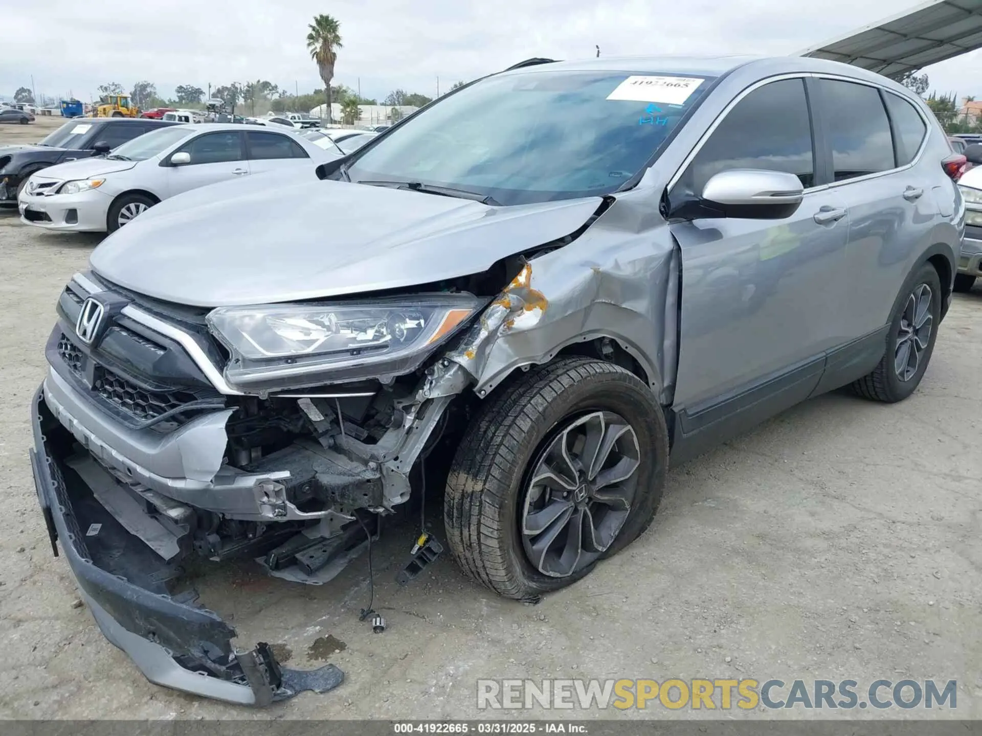 2 fotografías del automóvil dañado 2HKRW1H5XNH408866 HONDA CR-V 2022