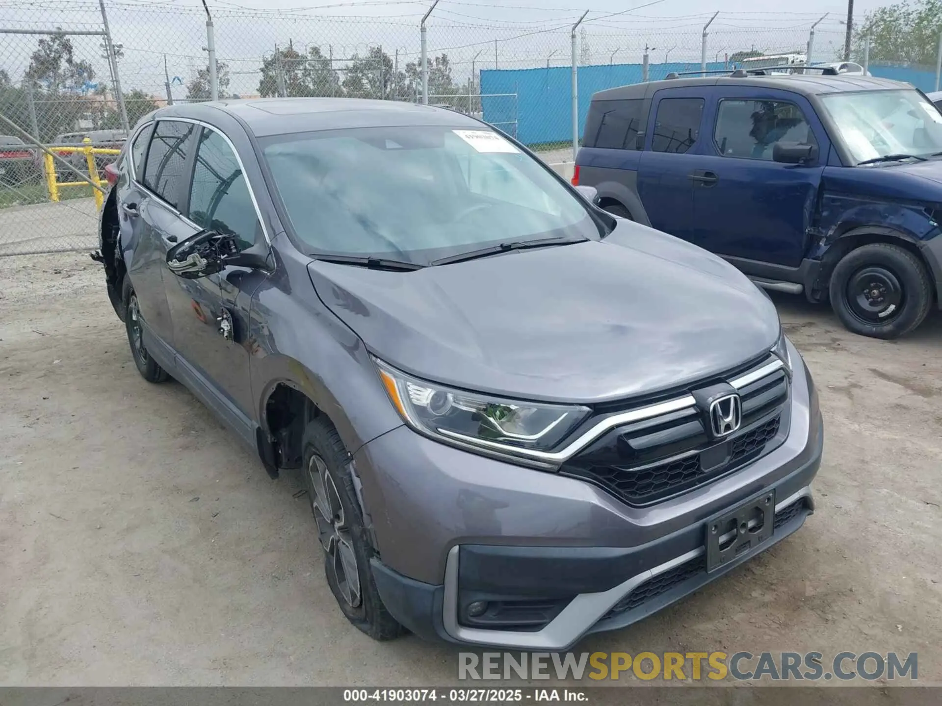 1 fotografías del automóvil dañado 2HKRW1H88NH400386 HONDA CR-V 2022