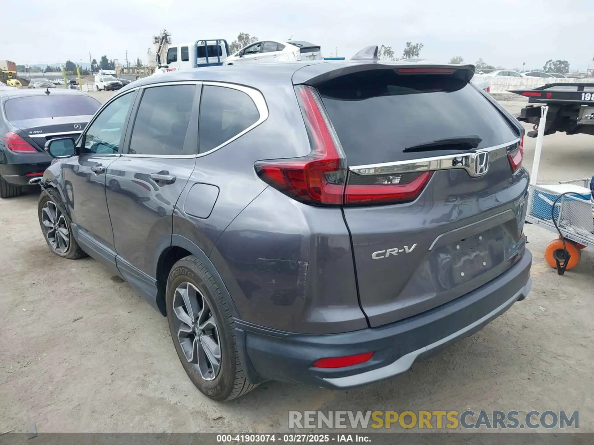 3 fotografías del automóvil dañado 2HKRW1H88NH400386 HONDA CR-V 2022