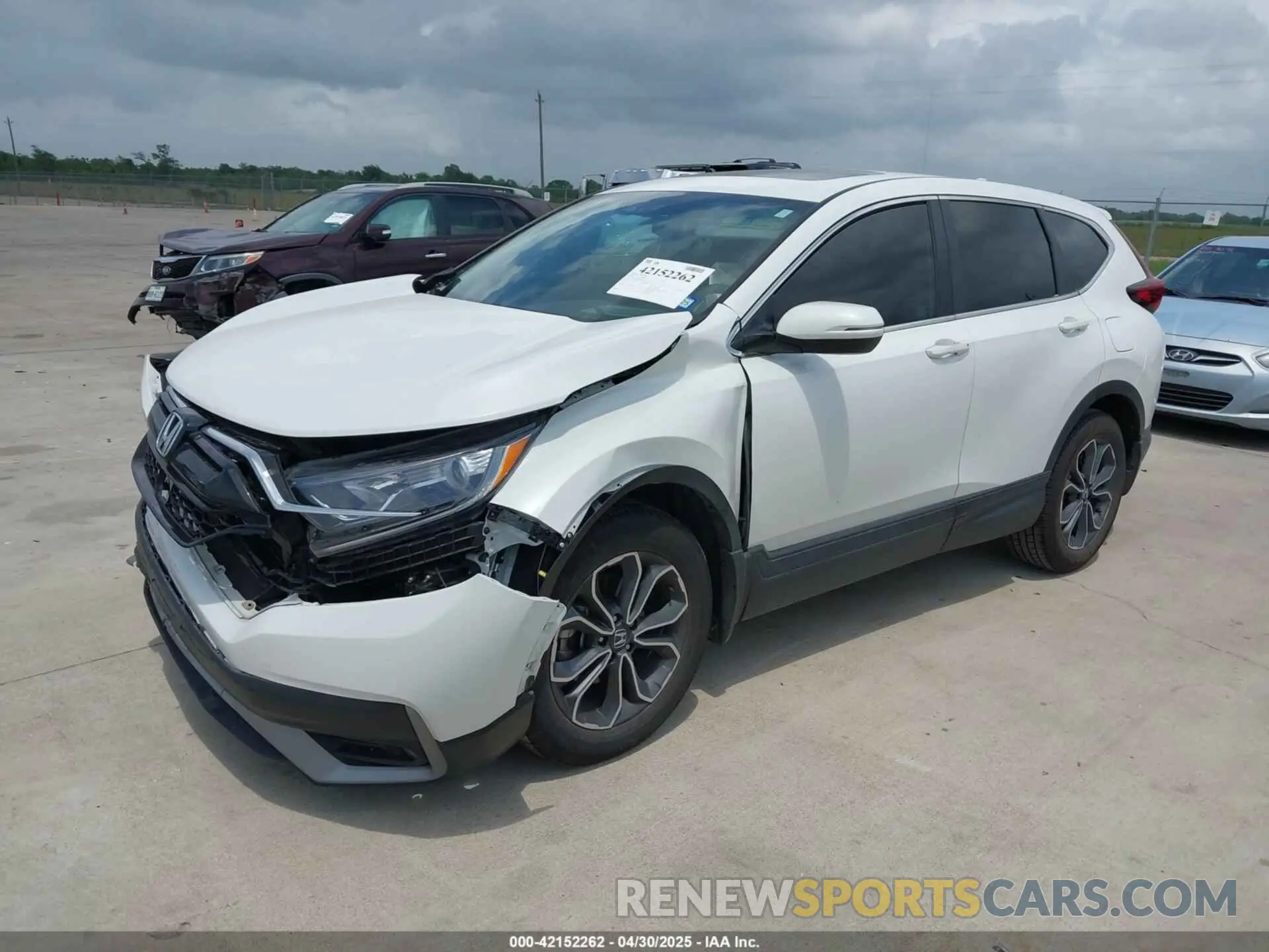 2 fotografías del automóvil dañado 2HKRW1H89NH409131 HONDA CR-V 2022