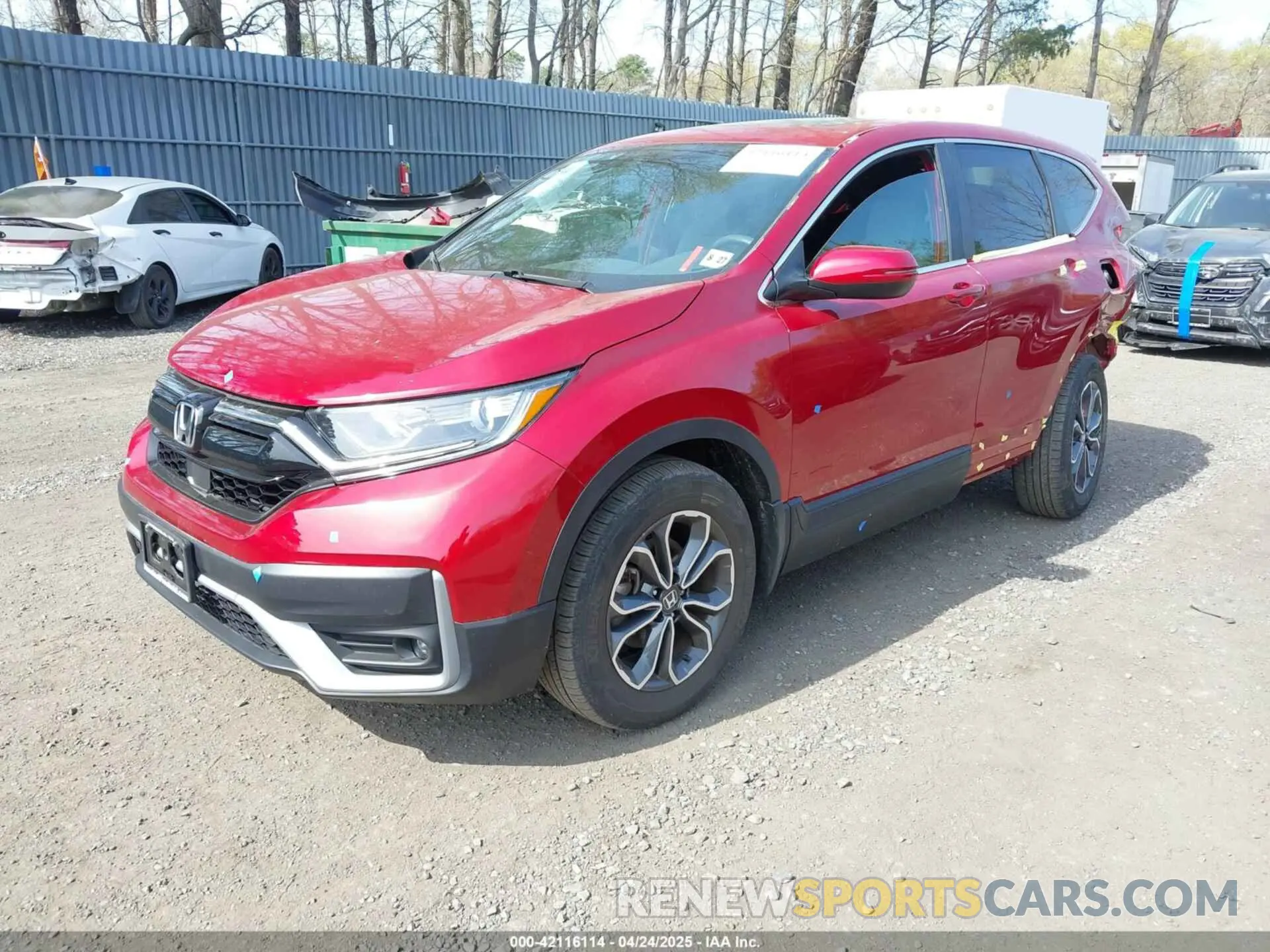 2 fotografías del automóvil dañado 2HKRW2H51NH658552 HONDA CR-V 2022
