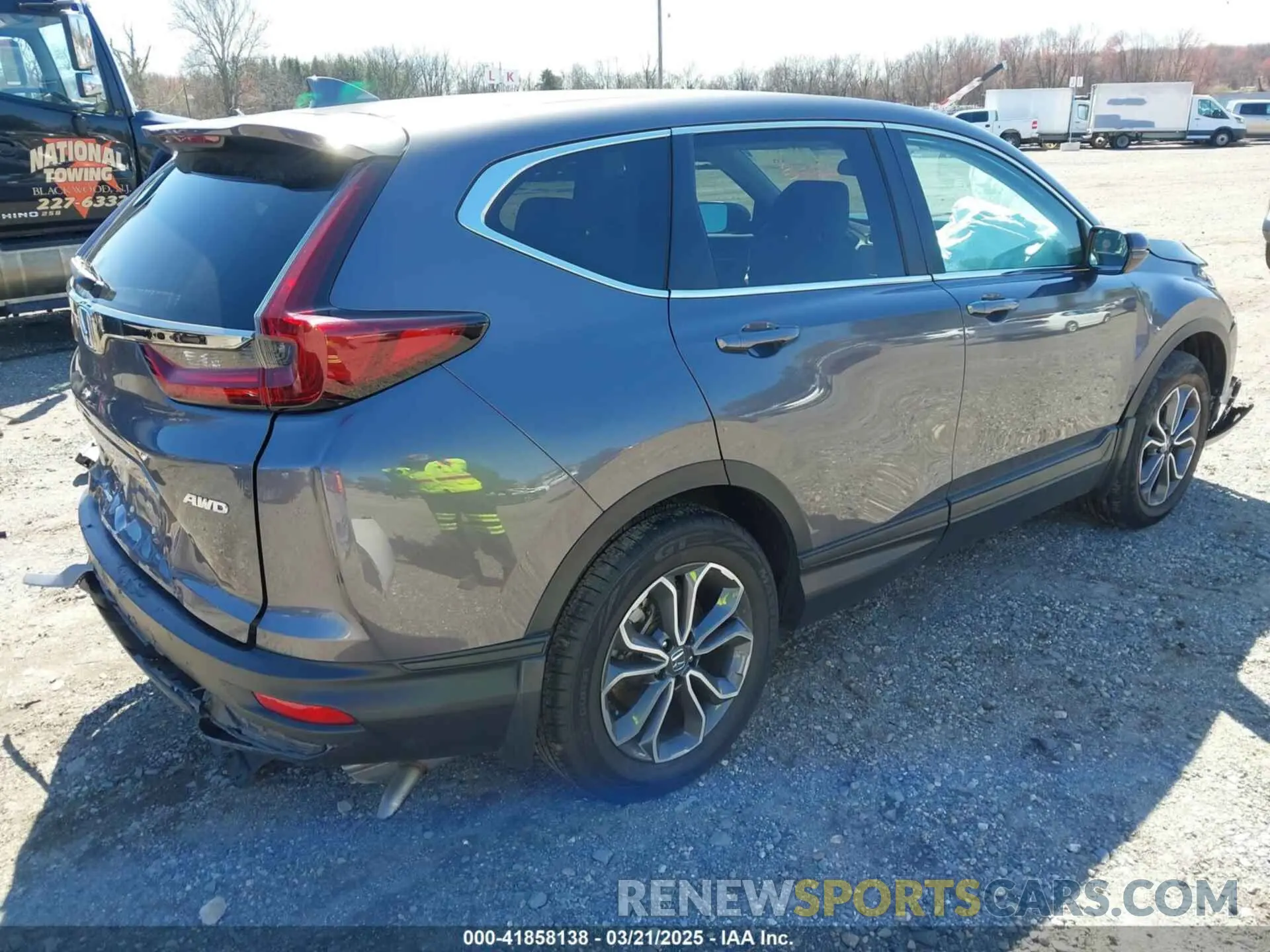 4 fotografías del automóvil dañado 2HKRW2H52NH611255 HONDA CR-V 2022