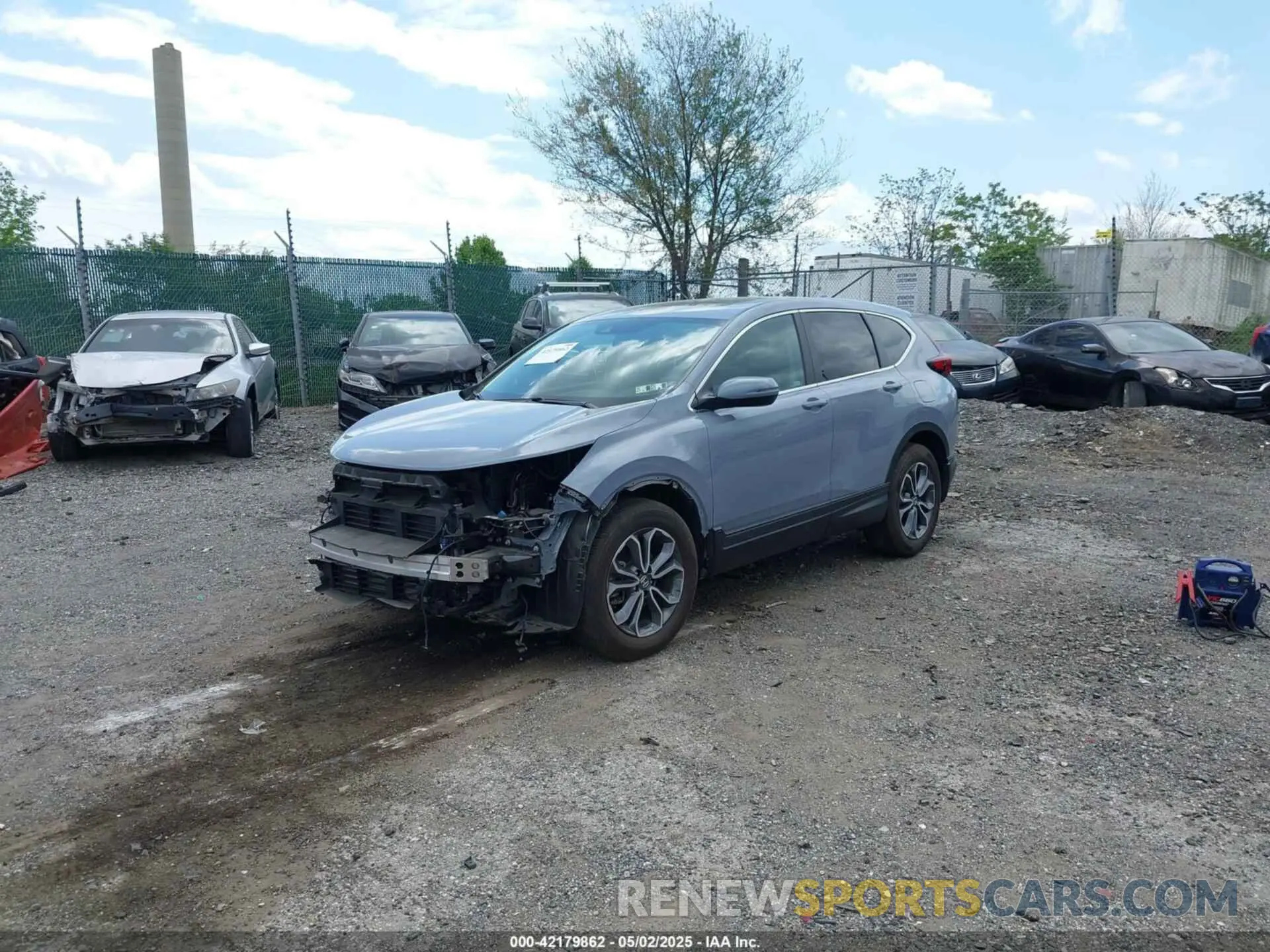 2 fotografías del automóvil dañado 2HKRW2H54NH602248 HONDA CR-V 2022
