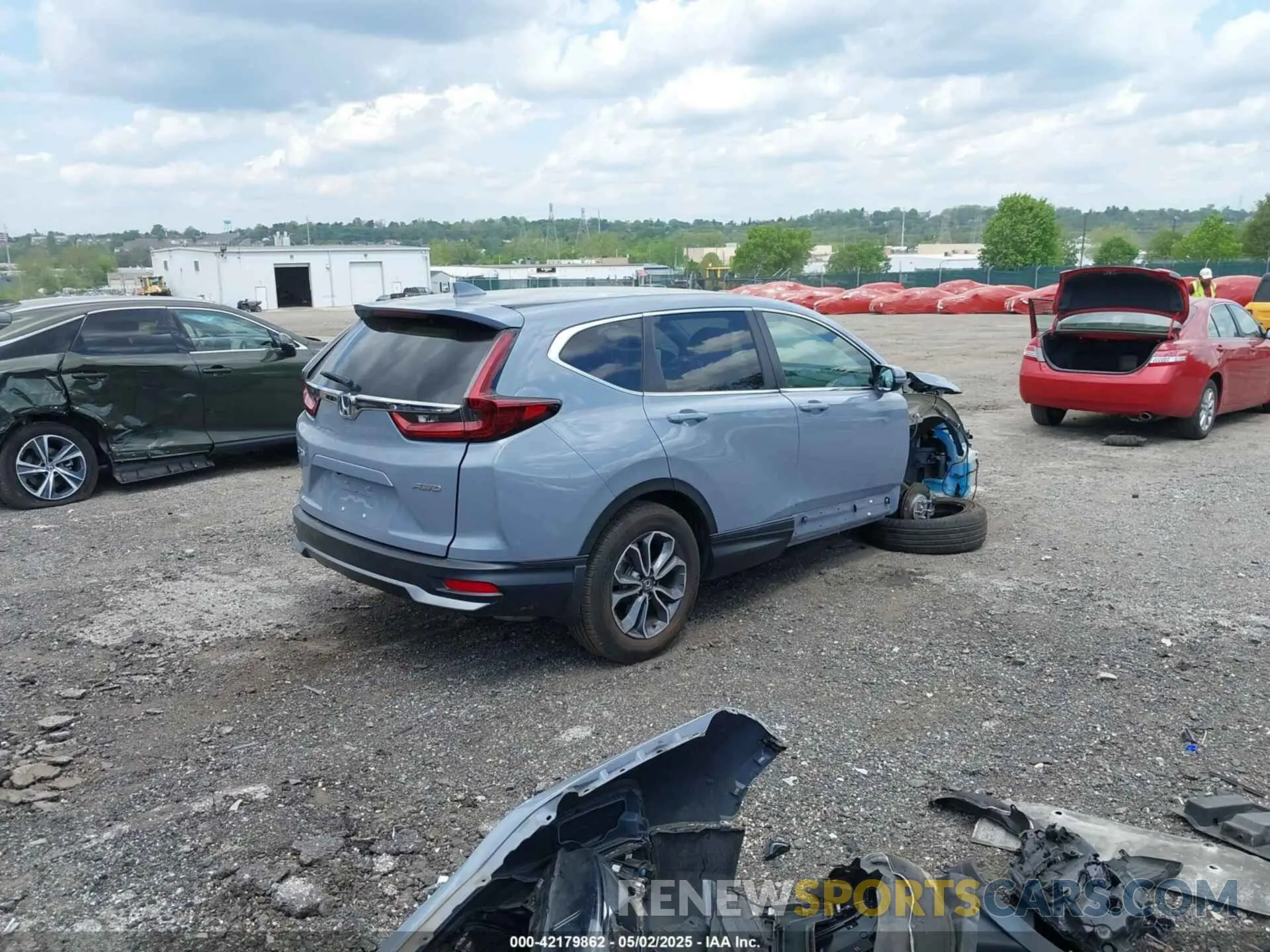 4 fotografías del automóvil dañado 2HKRW2H54NH602248 HONDA CR-V 2022