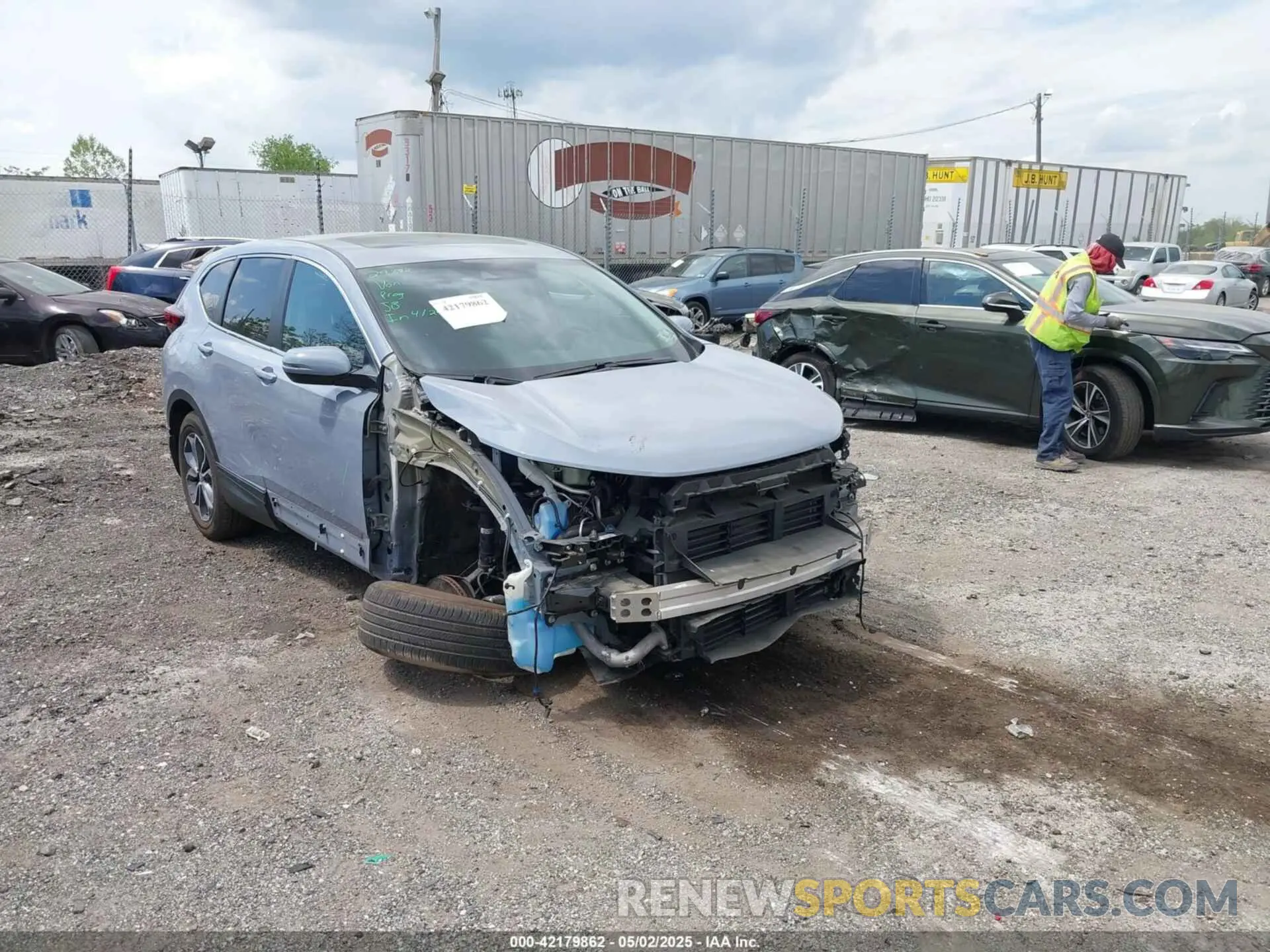 6 fotografías del automóvil dañado 2HKRW2H54NH602248 HONDA CR-V 2022