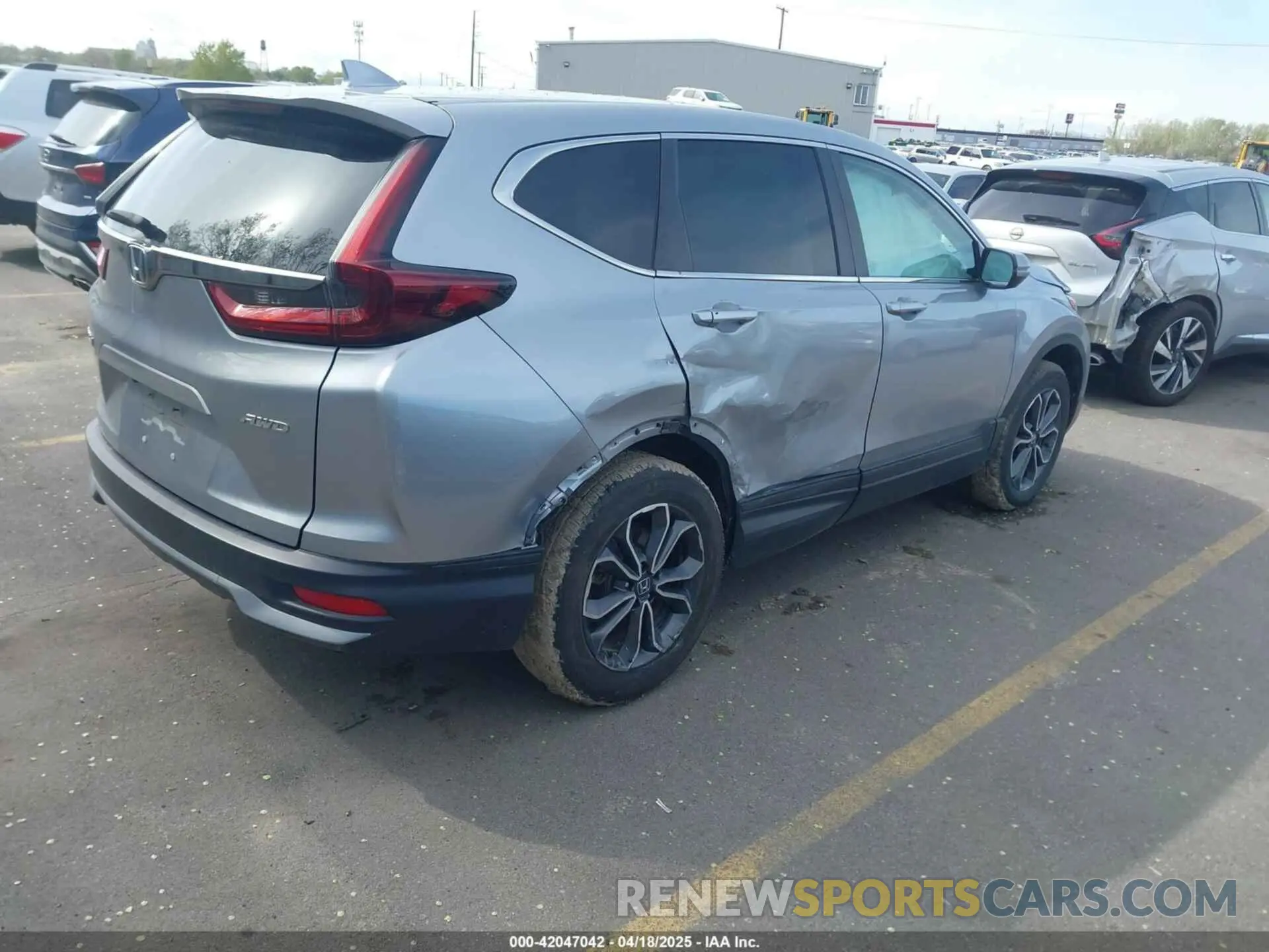 4 fotografías del automóvil dañado 2HKRW2H56NH659437 HONDA CR-V 2022