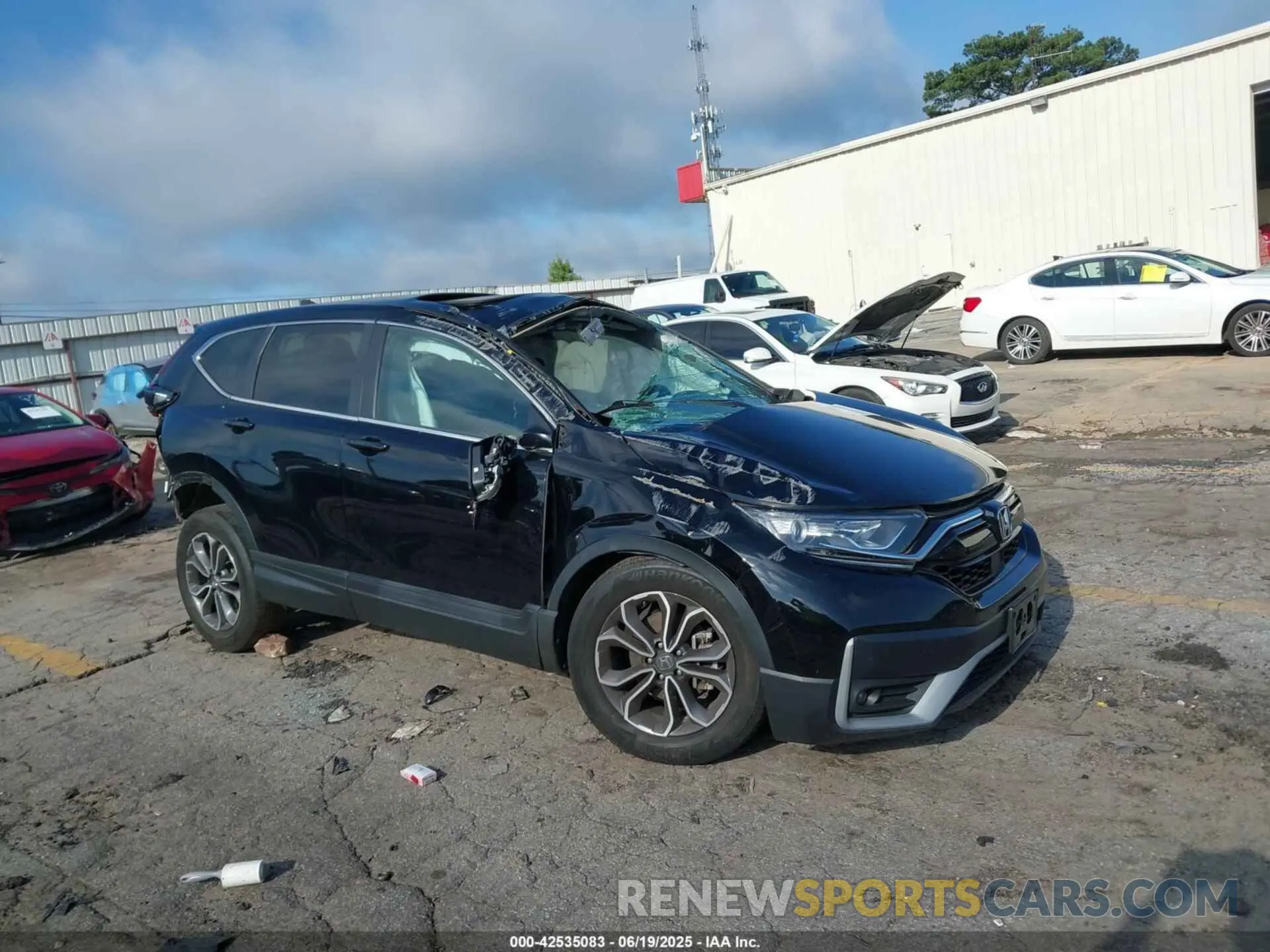 1 fotografías del automóvil dañado 2HKRW2H58NH611213 HONDA CR-V 2022