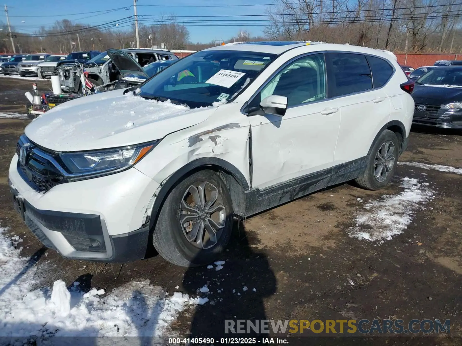 2 fotografías del automóvil dañado 2HKRW2H59NH638128 HONDA CR-V 2022