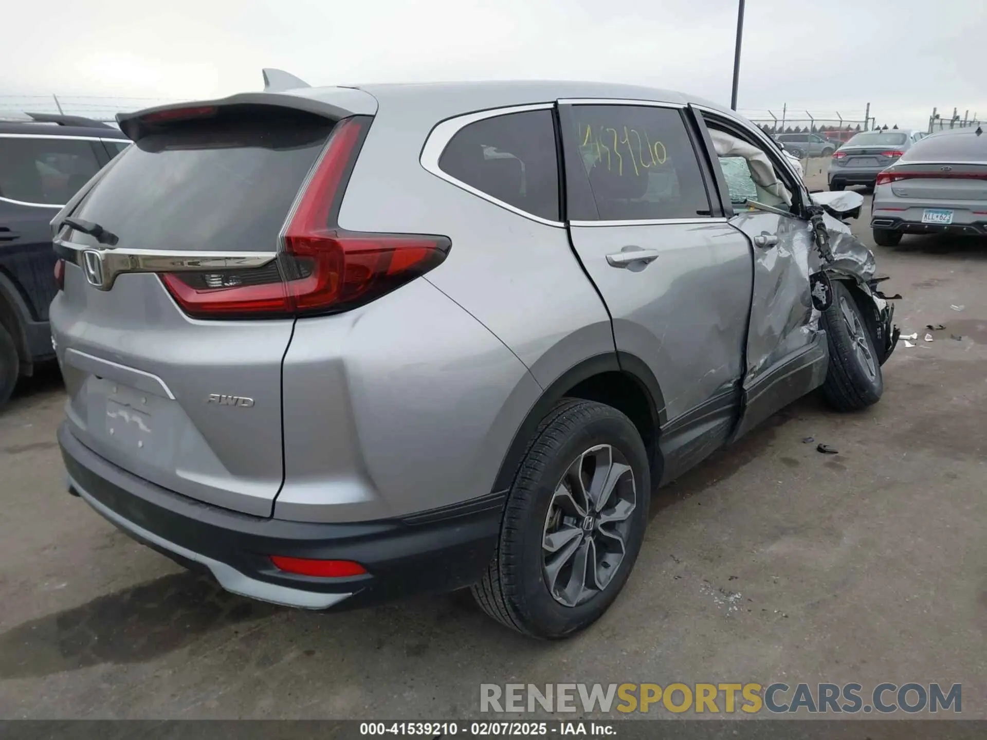 4 fotografías del automóvil dañado 2HKRW2H5XNH659408 HONDA CR-V 2022