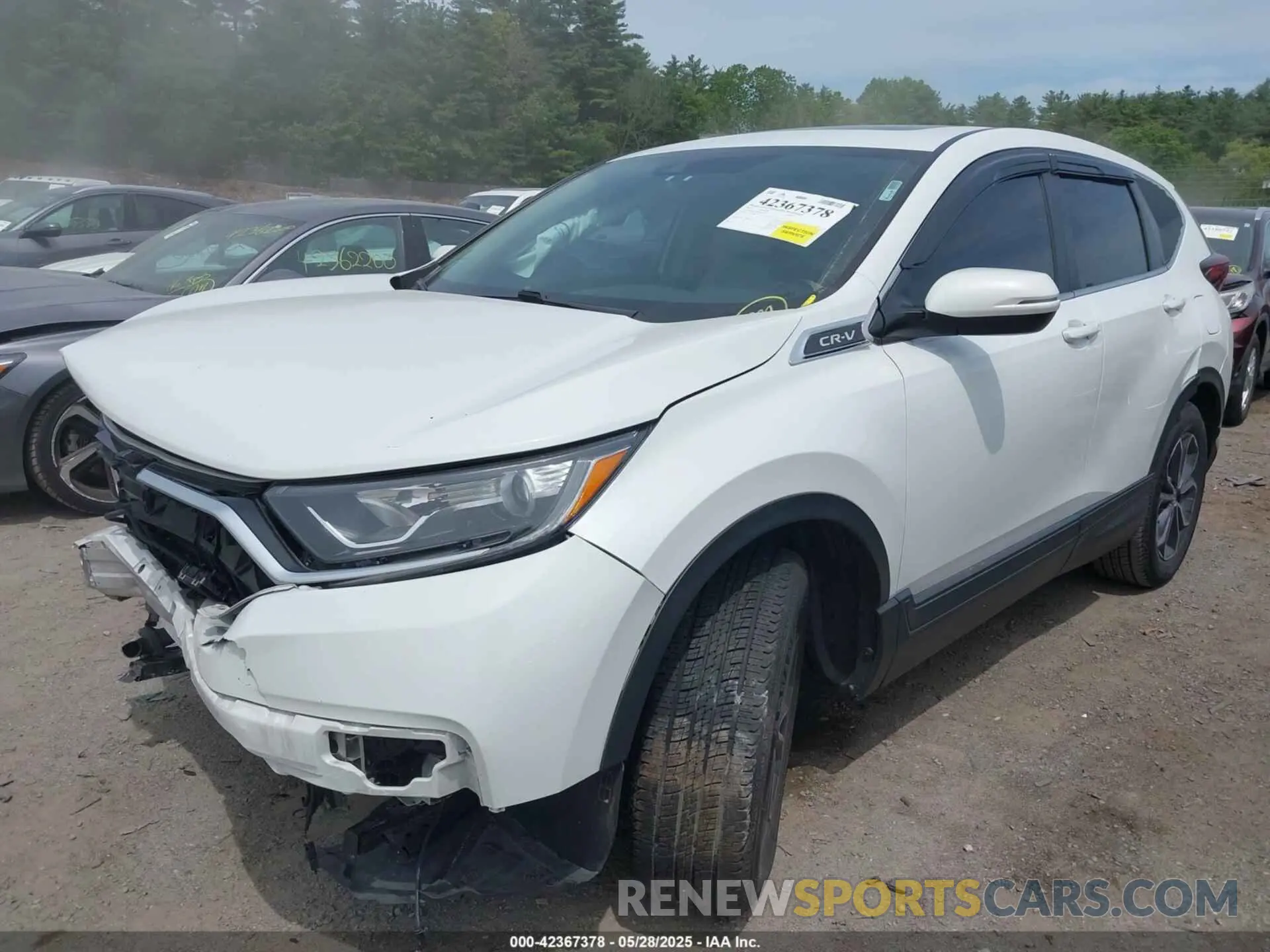 2 fotografías del automóvil dañado 2HKRW2H81NH639266 HONDA CR-V 2022