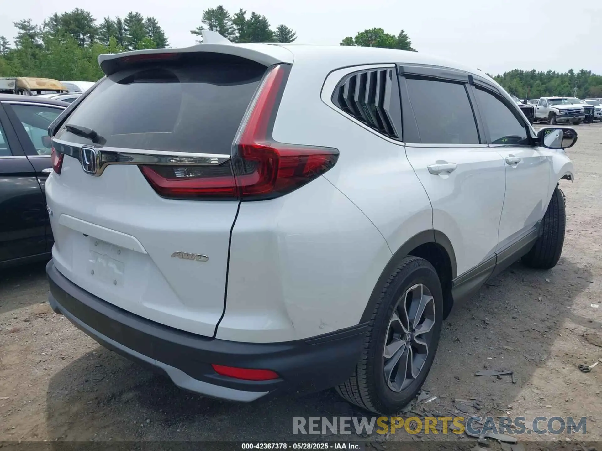4 fotografías del automóvil dañado 2HKRW2H81NH639266 HONDA CR-V 2022