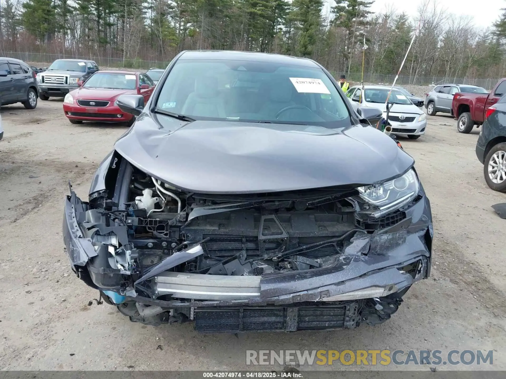 12 fotografías del automóvil dañado 2HKRW2H83NH644808 HONDA CR-V 2022