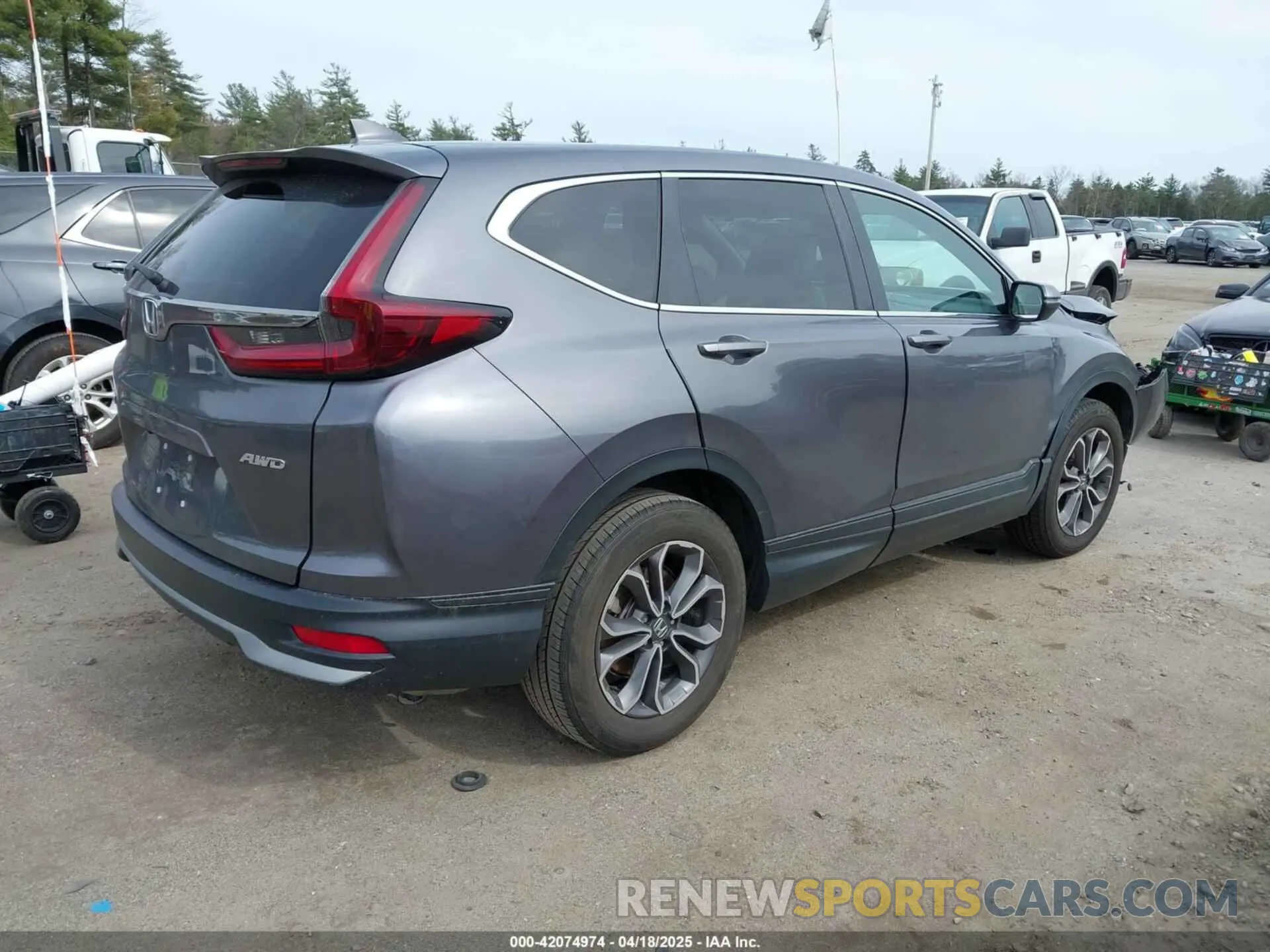 4 fotografías del automóvil dañado 2HKRW2H83NH644808 HONDA CR-V 2022