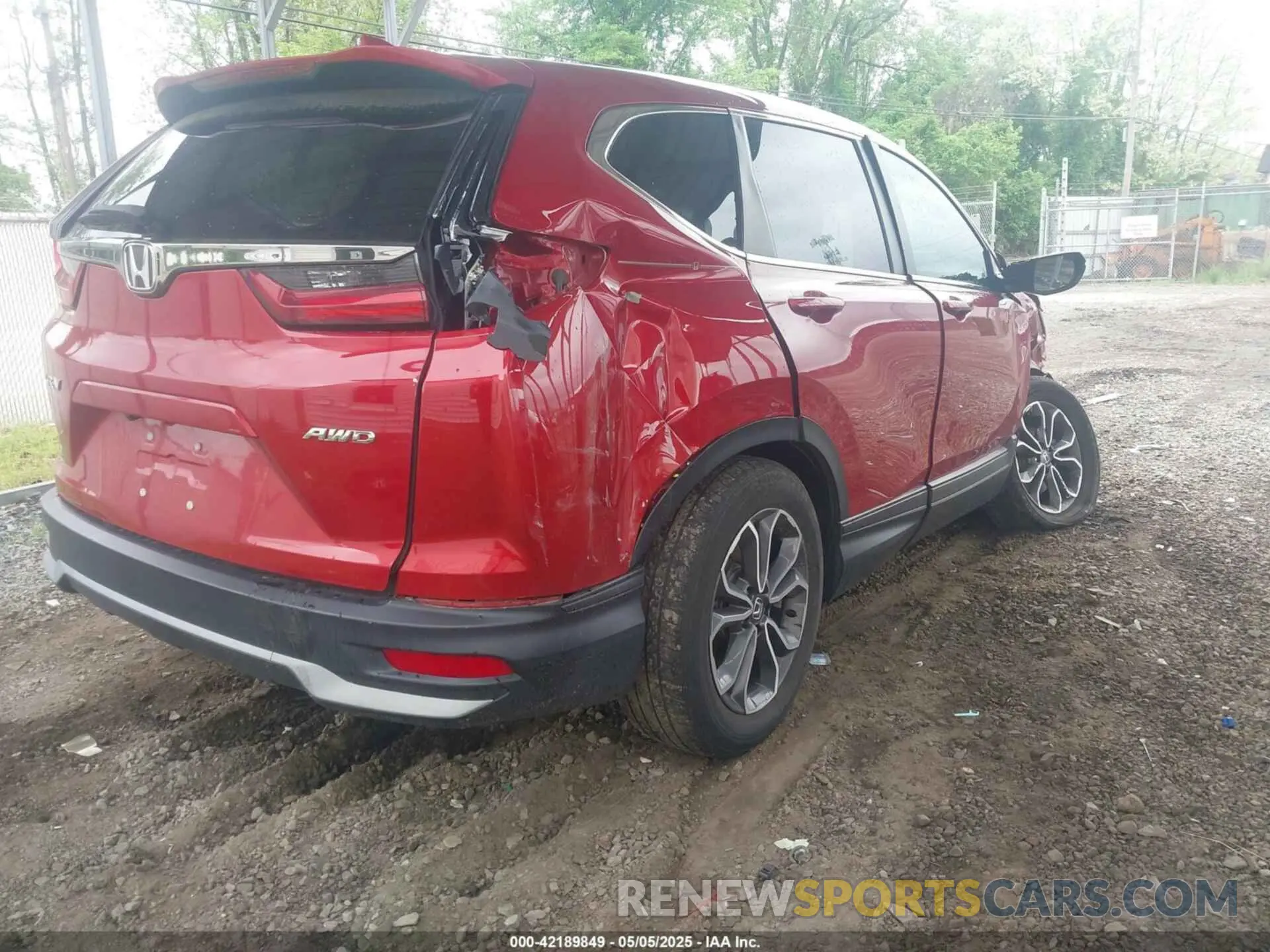 4 fotografías del automóvil dañado 2HKRW2H87NH627218 HONDA CR-V 2022
