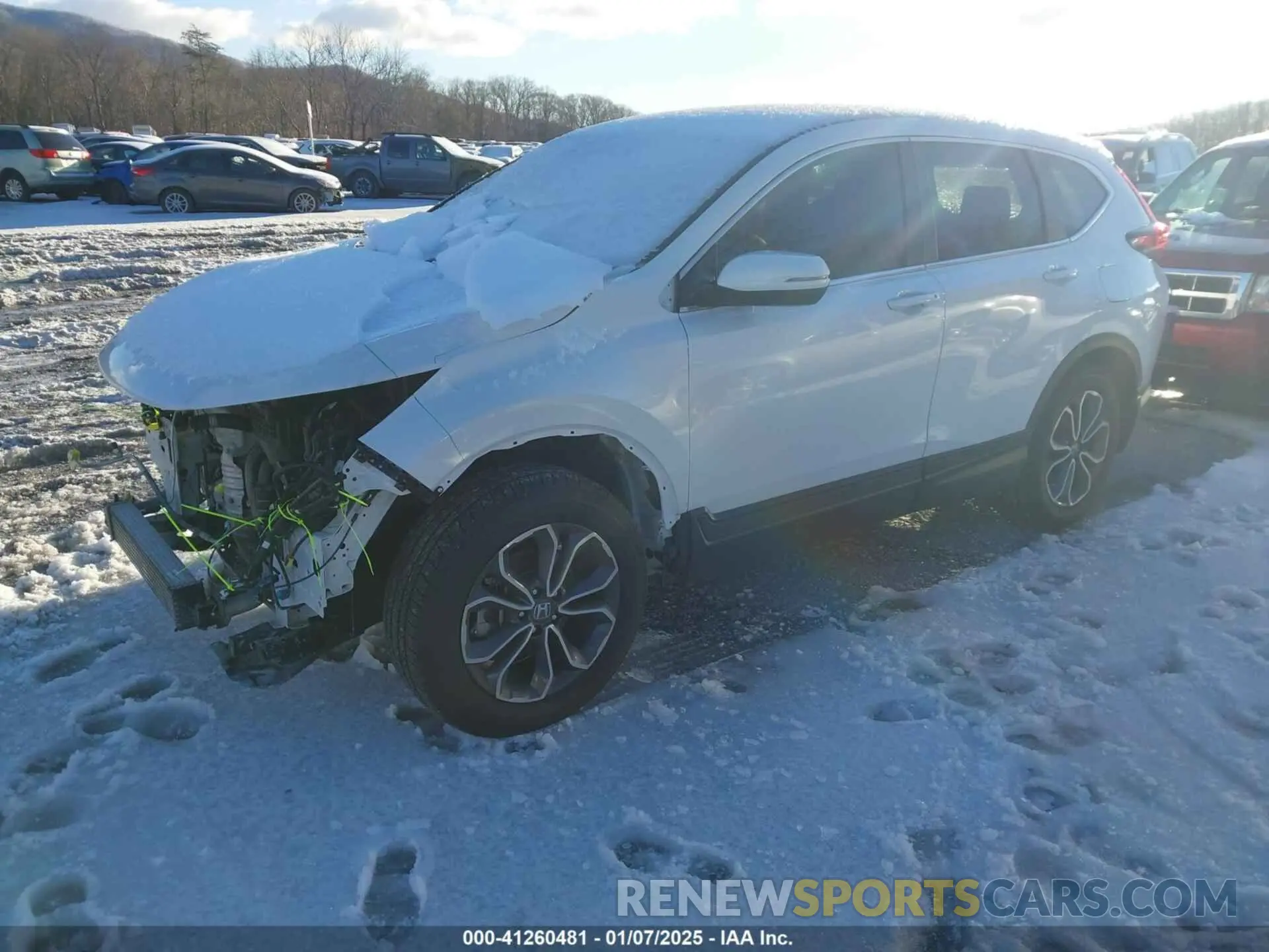 2 fotografías del automóvil dañado 2HKRW2H88NH607768 HONDA CR-V 2022