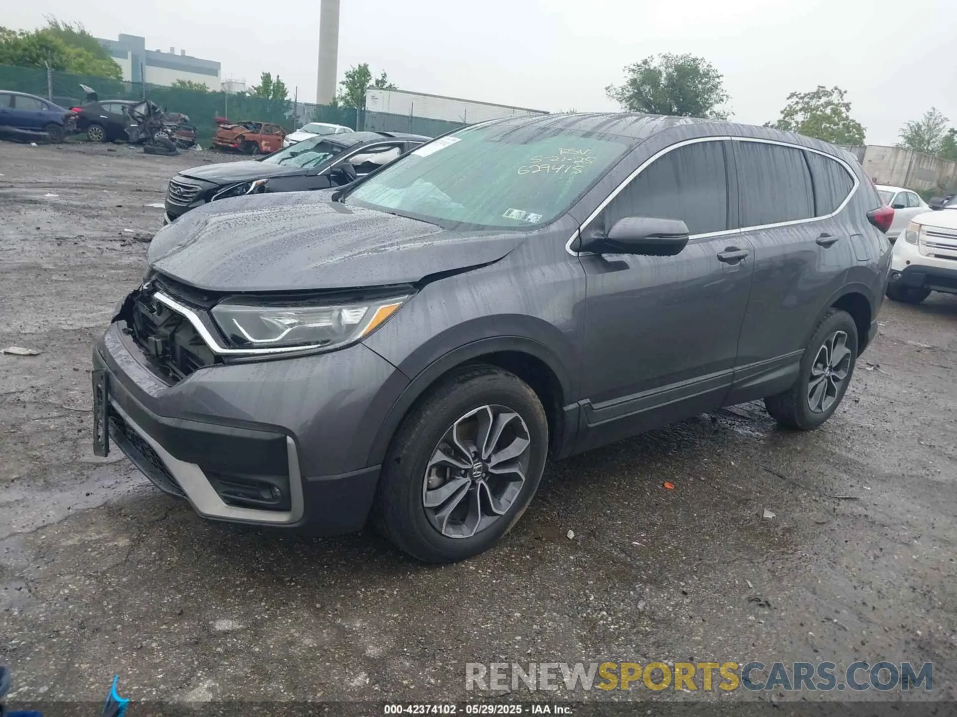 2 fotografías del automóvil dañado 2HKRW2H88NH629415 HONDA CR-V 2022