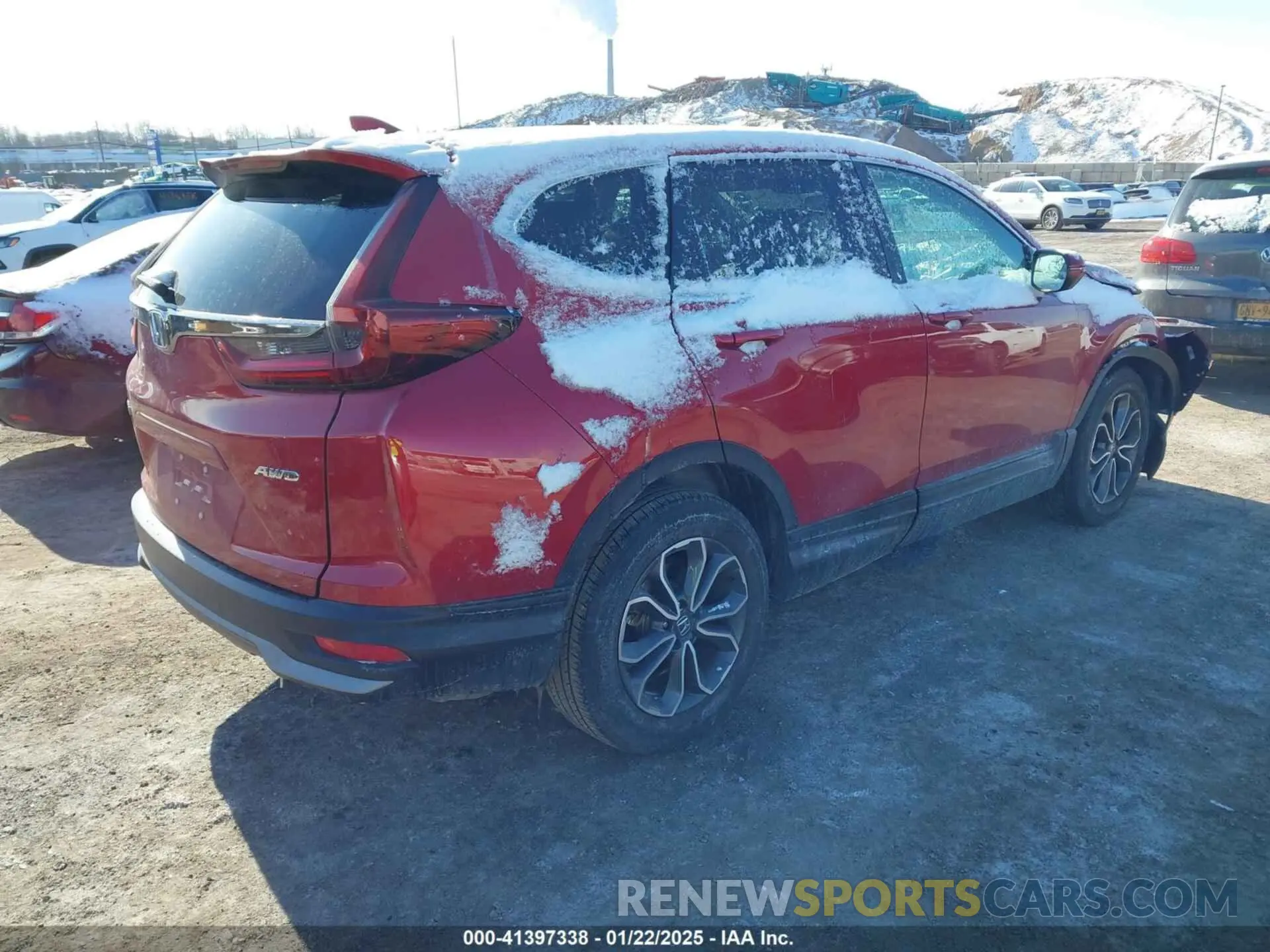 4 fotografías del automóvil dañado 2HKRW2H89NH638625 HONDA CR-V 2022