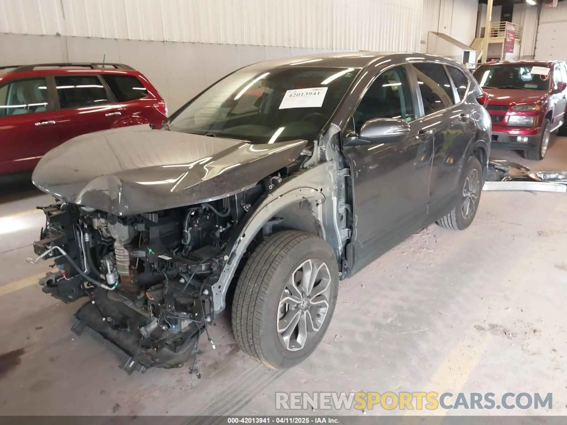 2 fotografías del automóvil dañado 2HKRW2H89NH642061 HONDA CR-V 2022