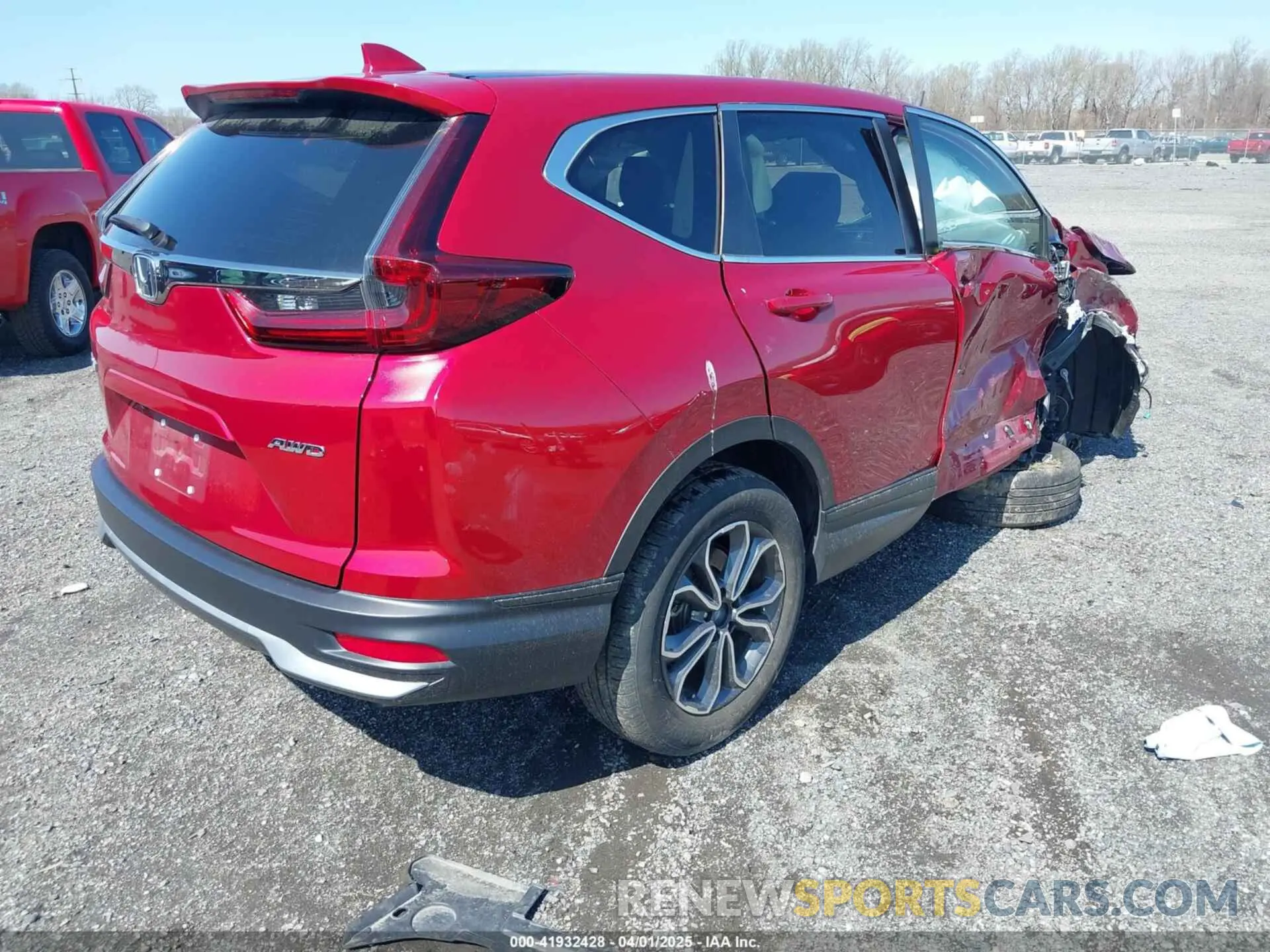 4 fotografías del automóvil dañado 2HKRW2H89NH669132 HONDA CR-V 2022