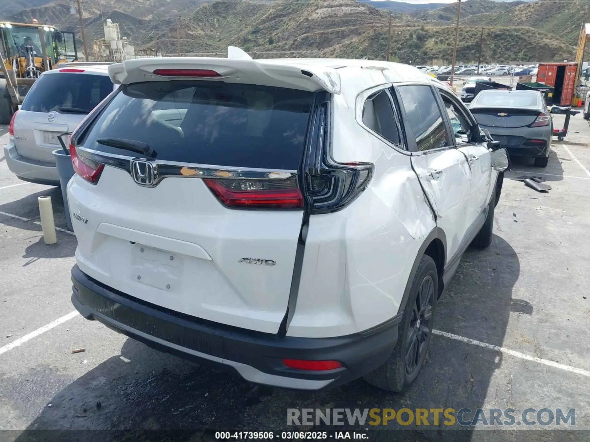 4 fotografías del automóvil dañado 2HKRW2H8XNH641131 HONDA CR-V 2022