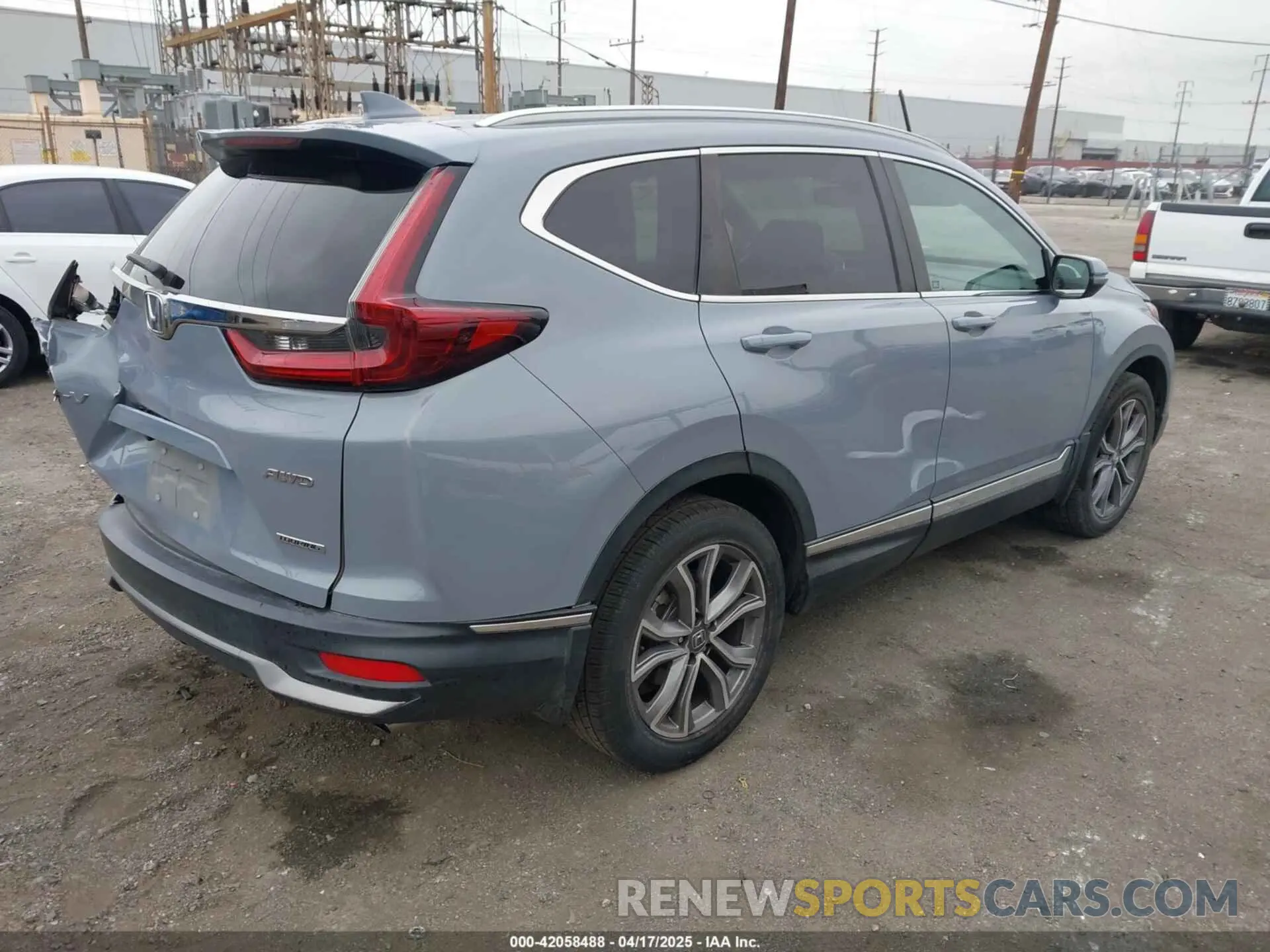4 fotografías del automóvil dañado 2HKRW2H90NH600337 HONDA CR-V 2022