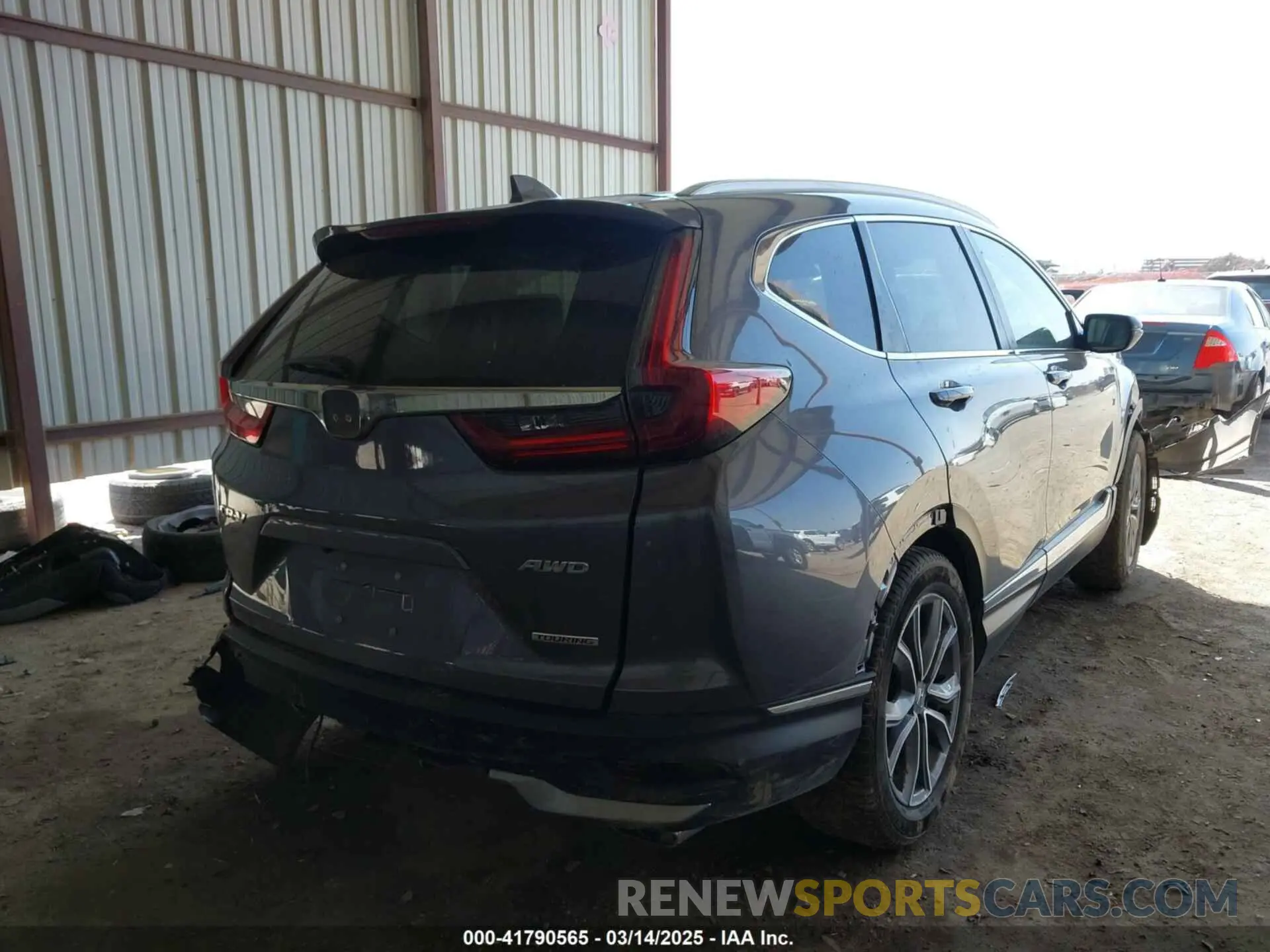 4 fotografías del automóvil dañado 2HKRW2H95NH647587 HONDA CR-V 2022