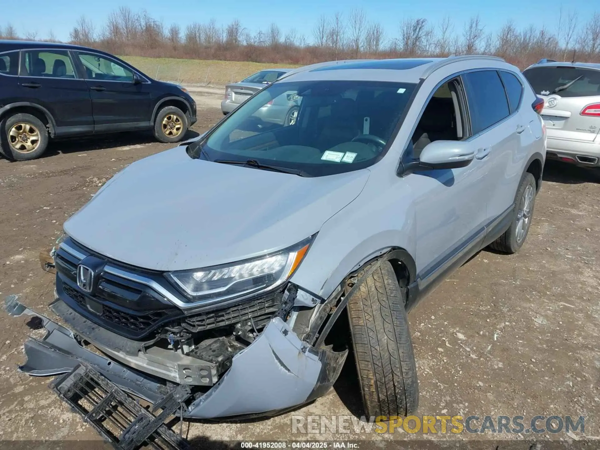 2 fotografías del automóvil dañado 2HKRW2H98NH607066 HONDA CR-V 2022