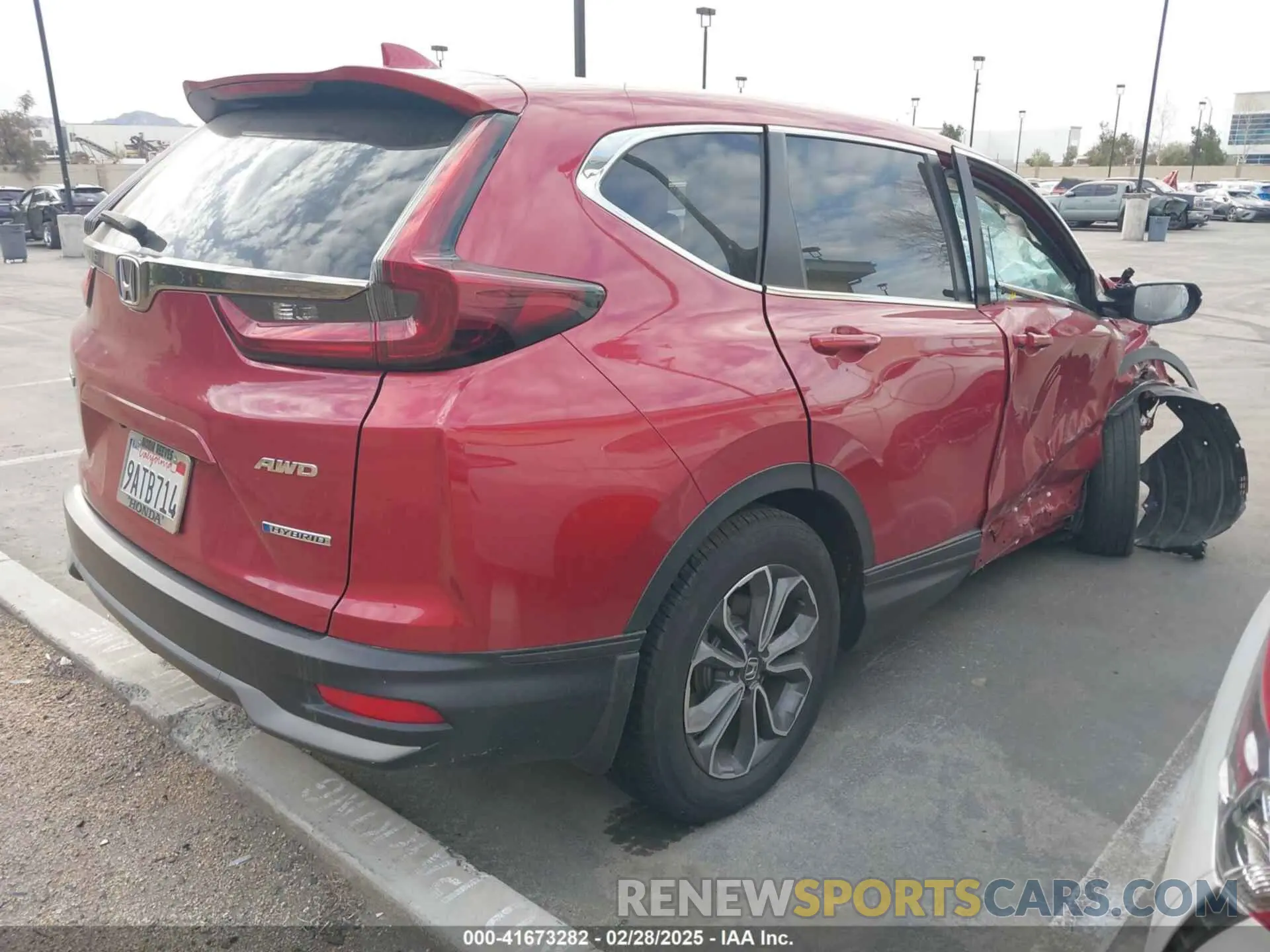 4 fotografías del automóvil dañado 5J6RT6H51NL024535 HONDA CR-V 2022