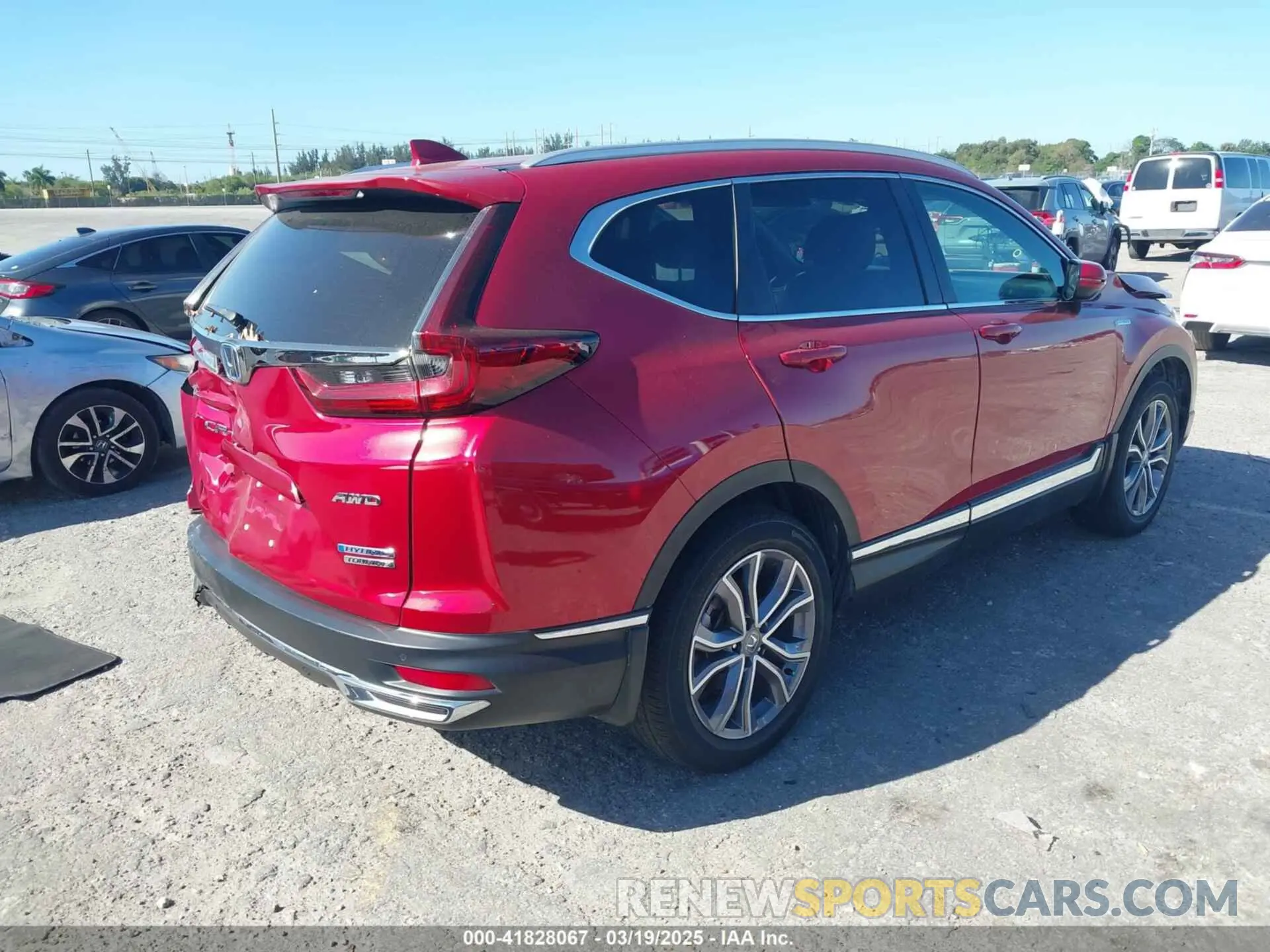 4 fotografías del automóvil dañado 5J6RT6H98NL035096 HONDA CR-V 2022