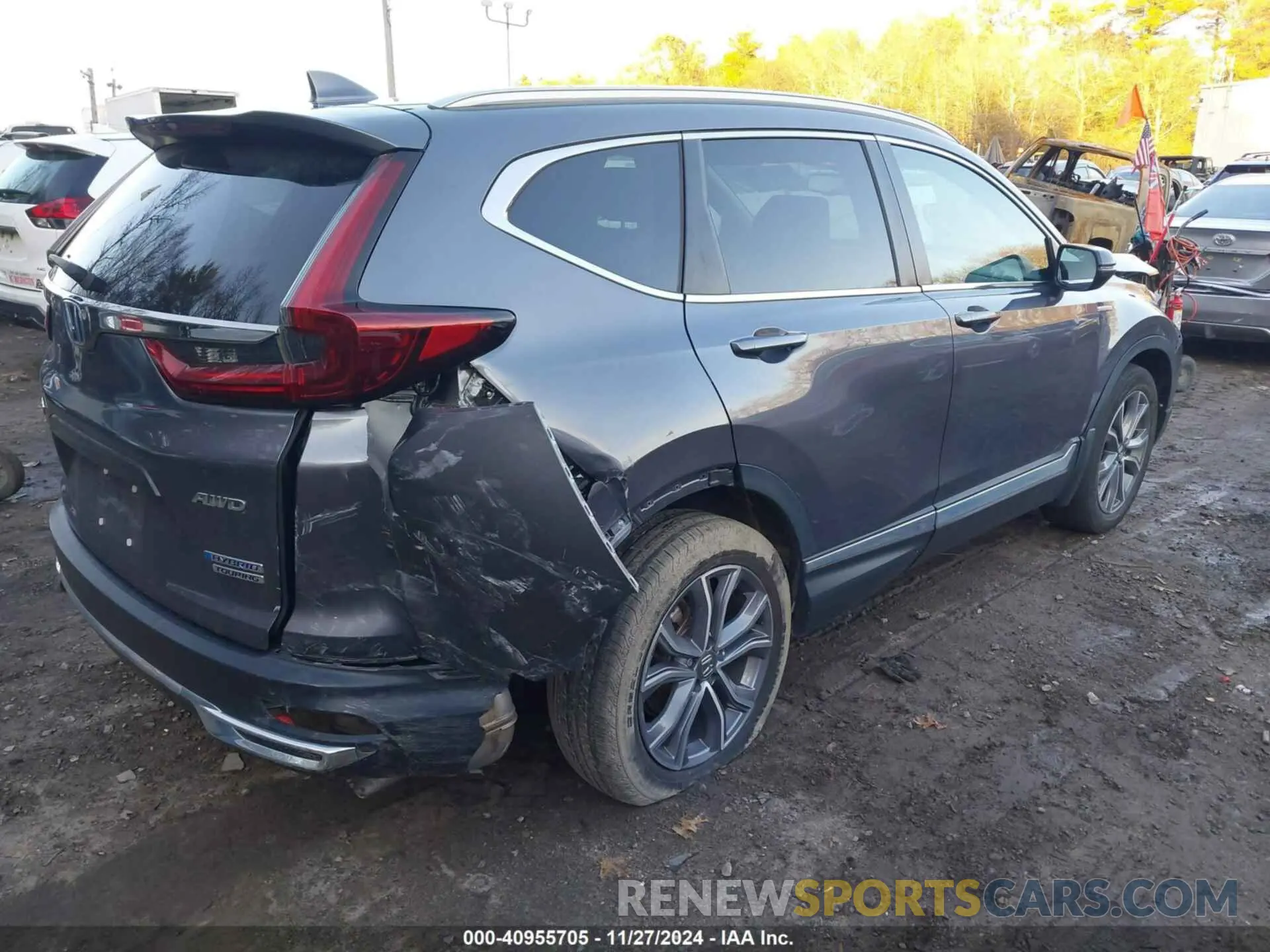 4 fotografías del automóvil dañado 5J6RT6H9XNL038288 HONDA CR-V 2022