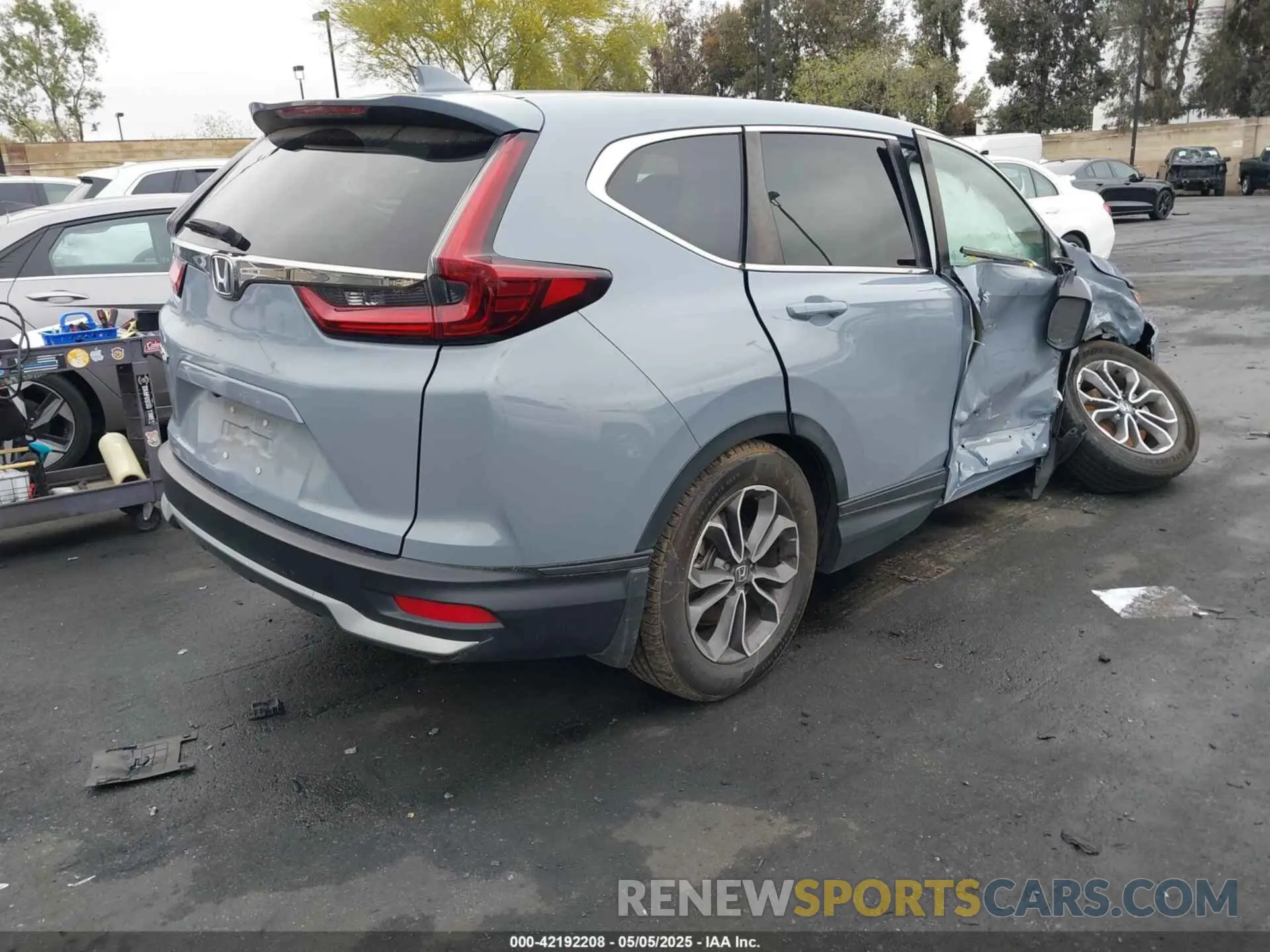 4 fotografías del automóvil dañado 5J6RW1H58NA023565 HONDA CR-V 2022