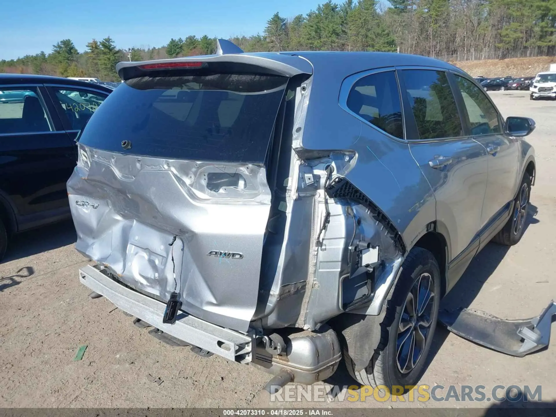 4 fotografías del automóvil dañado 7FARW2H85NE051048 HONDA CR-V 2022