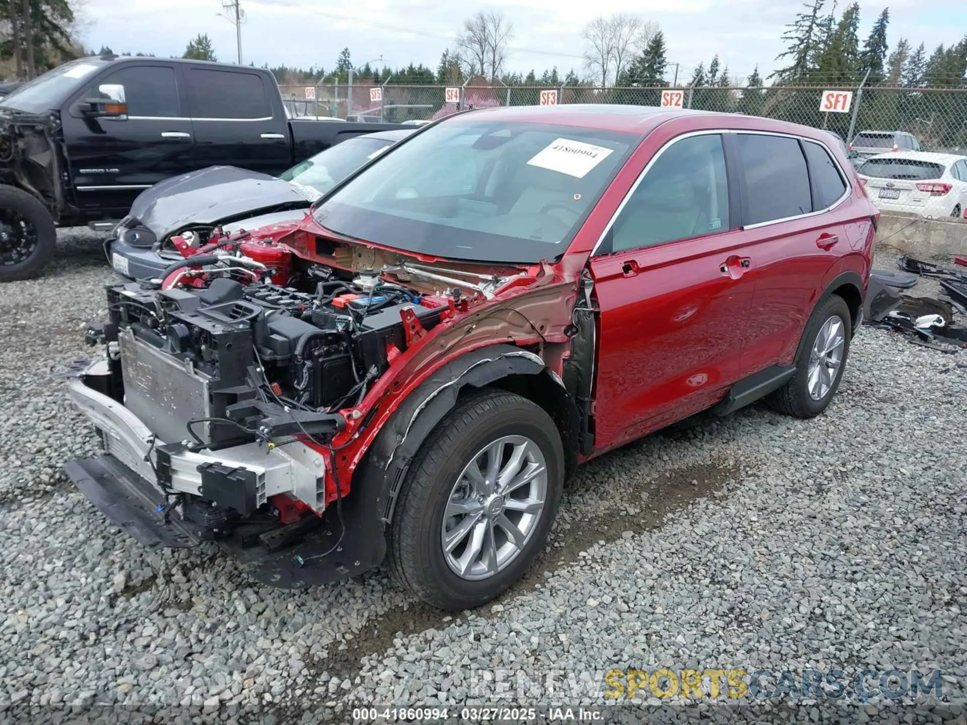2 fotografías del automóvil dañado 2HKRS4H75PH414494 HONDA CR-V 2023