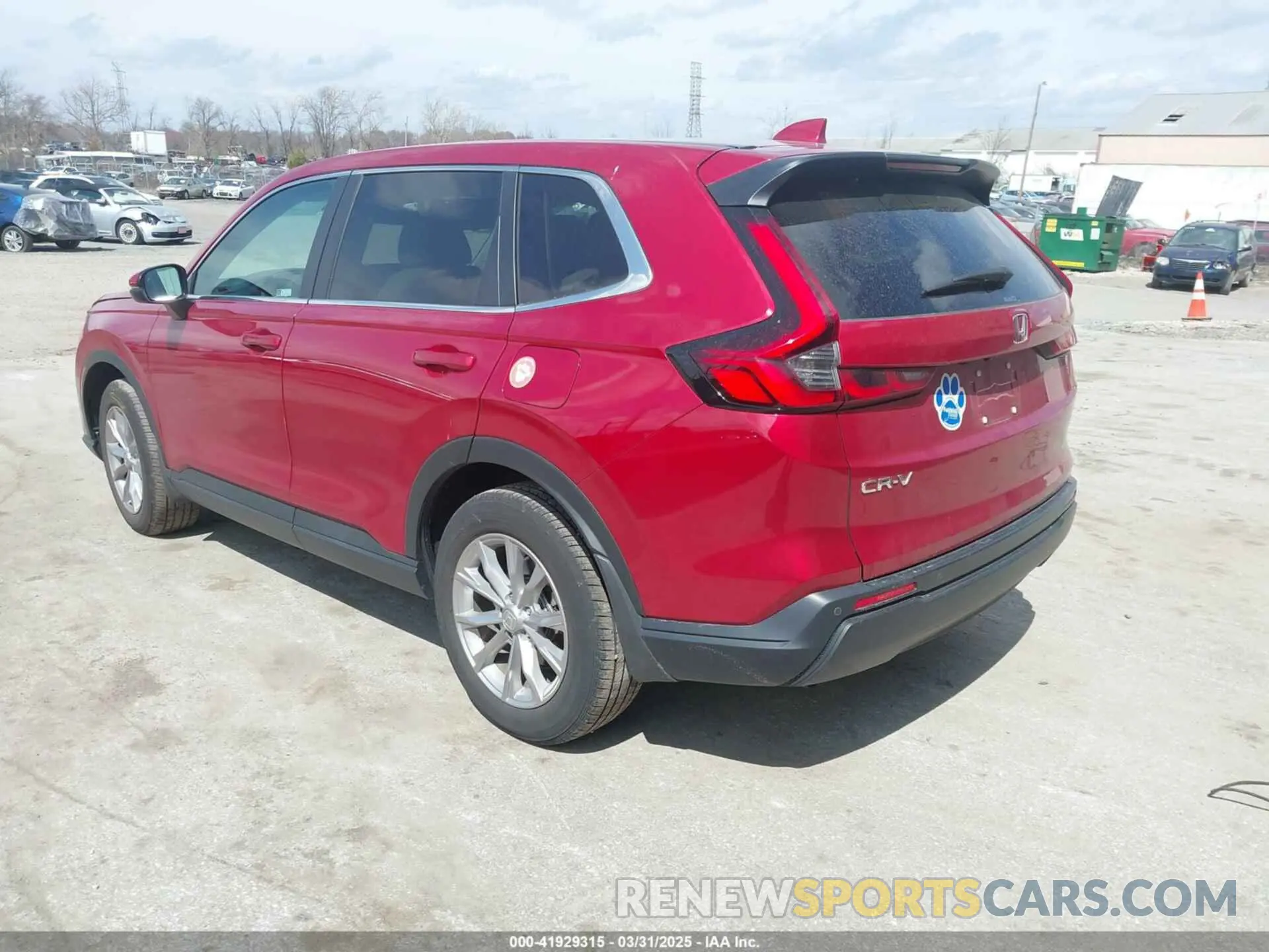 3 fotografías del automóvil dañado 2HKRS4H7XPH419643 HONDA CR-V 2023