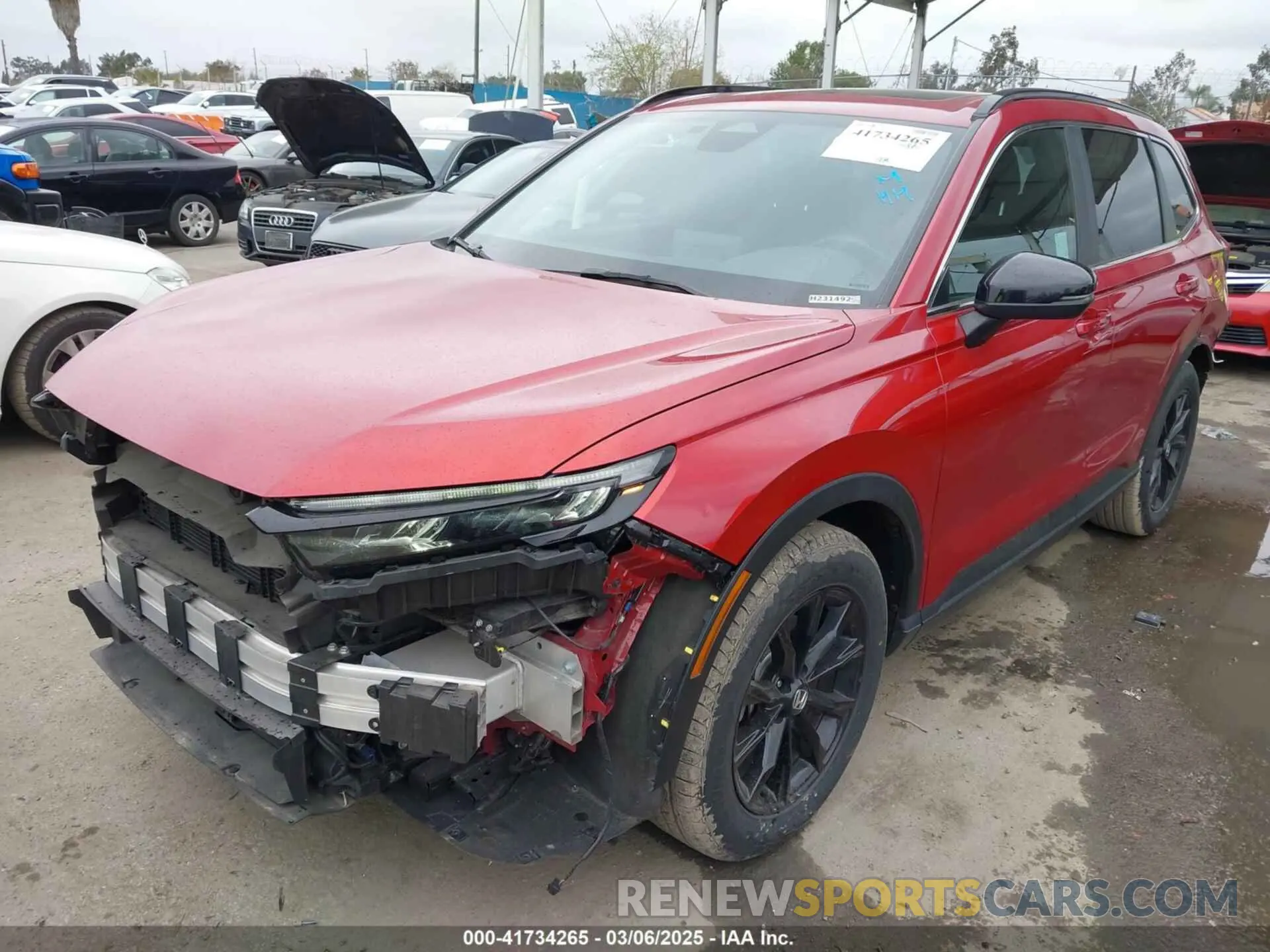 2 fotografías del automóvil dañado 2HKRS5H55PH710622 HONDA CR-V 2023