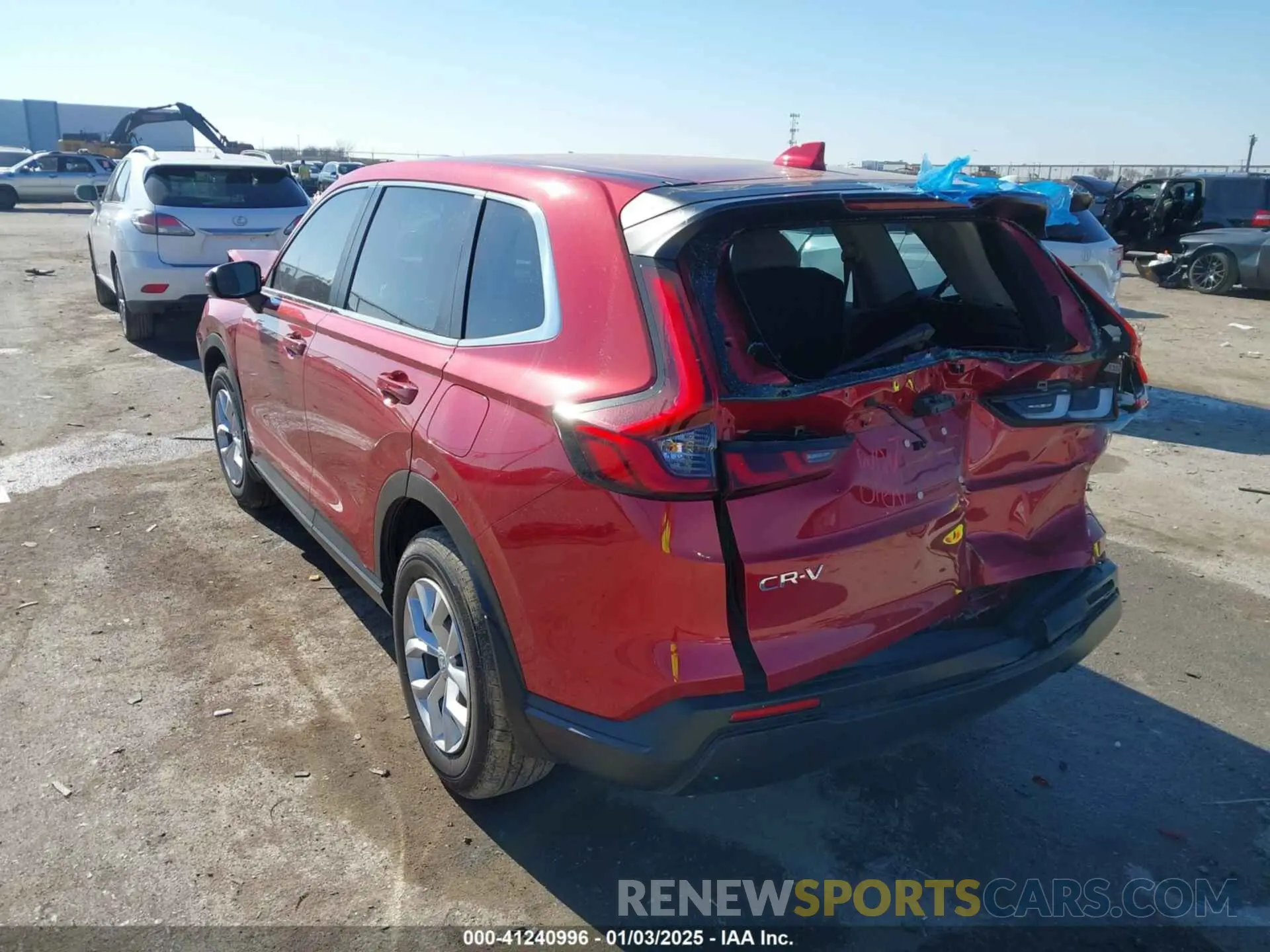 3 fotografías del automóvil dañado 2HKRS4H27RH402791 HONDA CR-V 2024