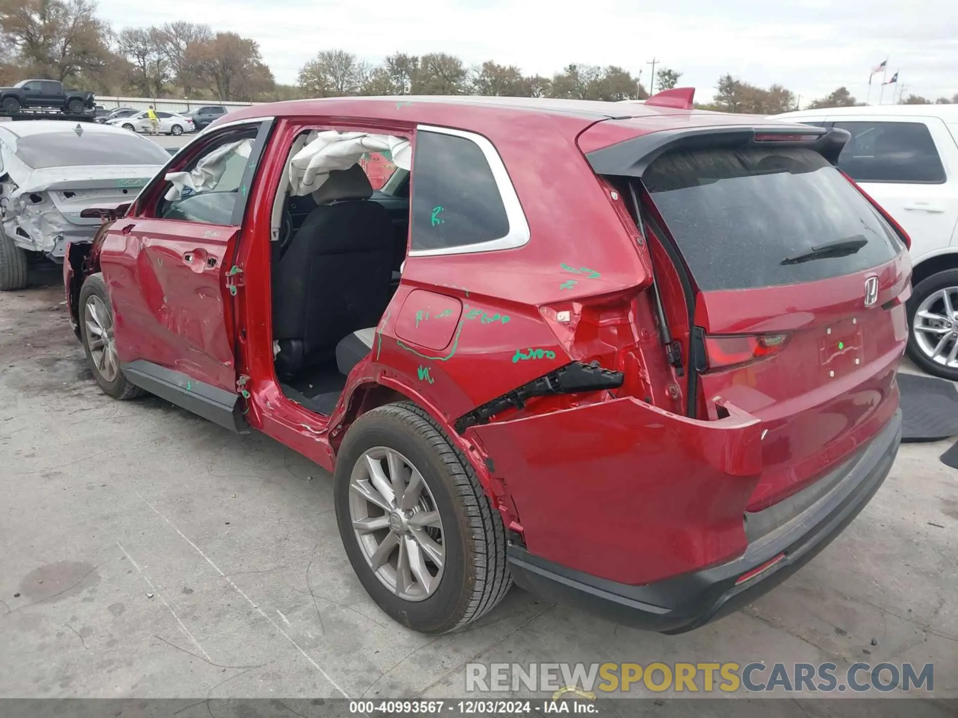 3 fotografías del automóvil dañado 2HKRS4H41RH438235 HONDA CR-V 2024