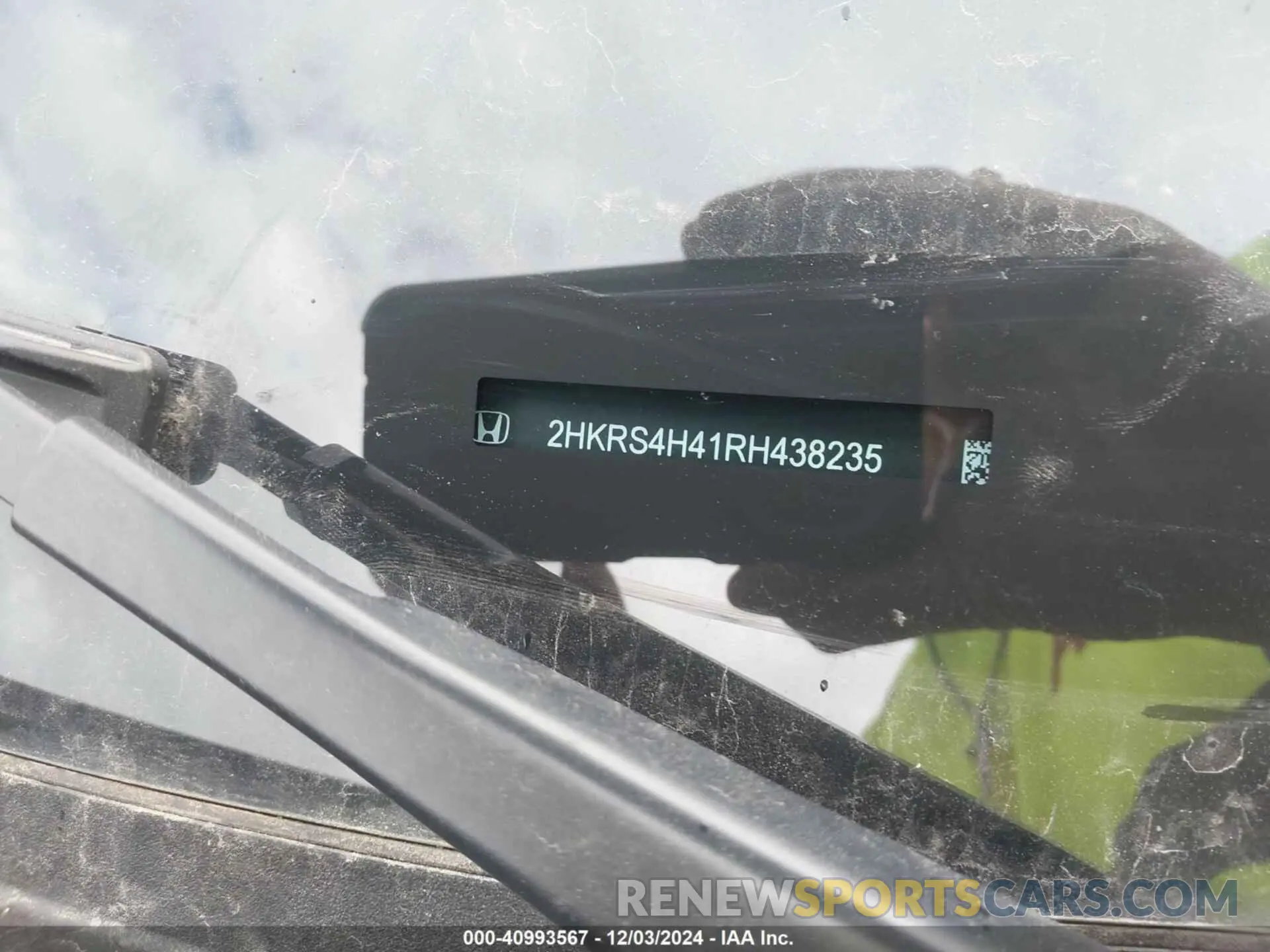 9 fotografías del automóvil dañado 2HKRS4H41RH438235 HONDA CR-V 2024