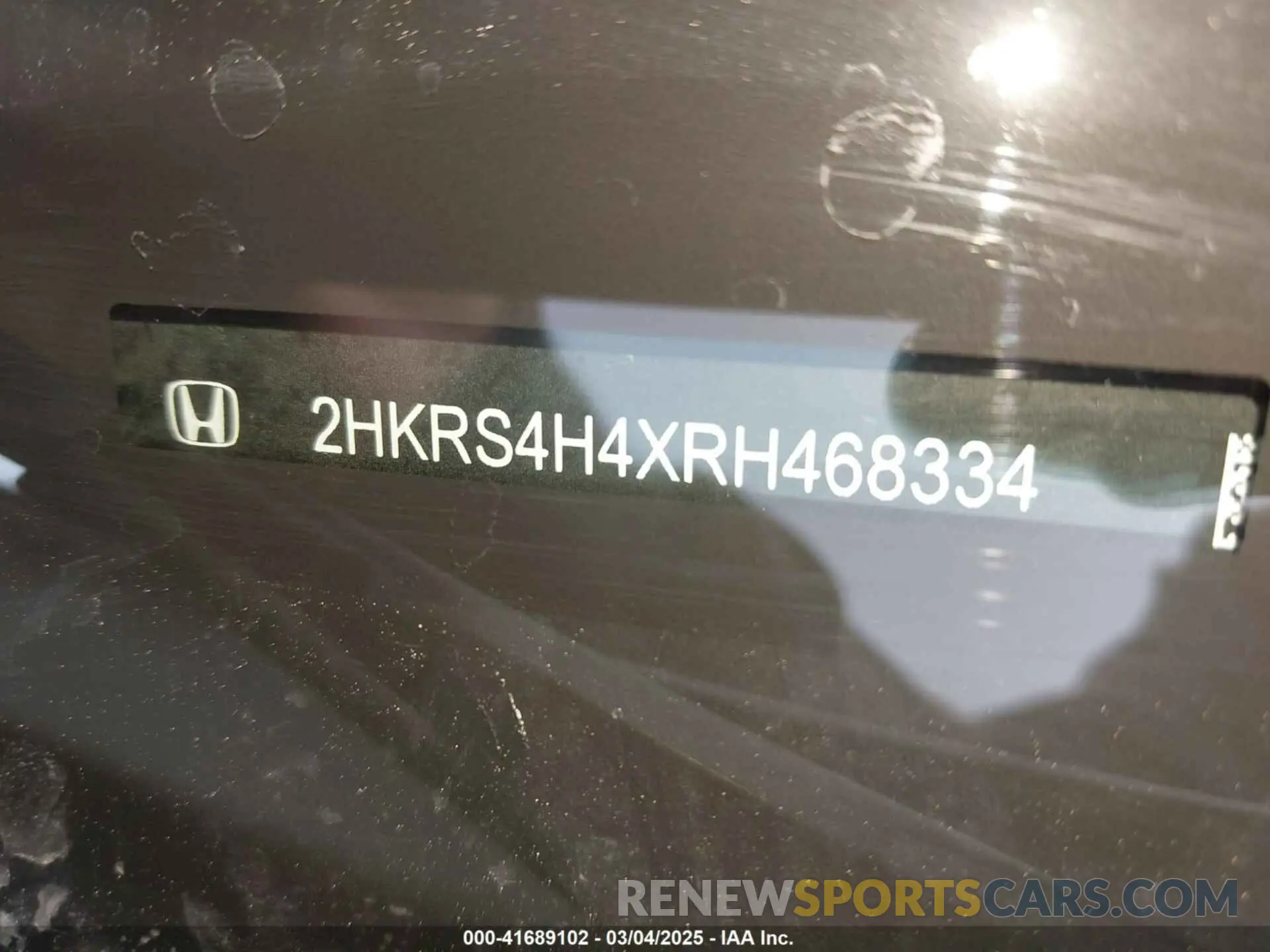 9 fotografías del automóvil dañado 2HKRS4H4XRH468334 HONDA CR-V 2024