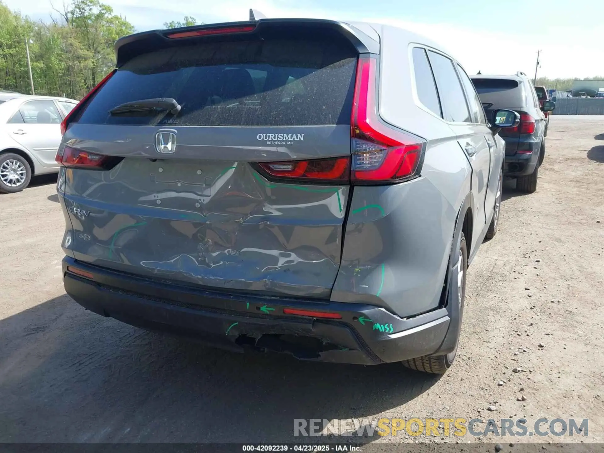 6 fotografías del automóvil dañado 2HKRS4H70RH434865 HONDA CR-V 2024