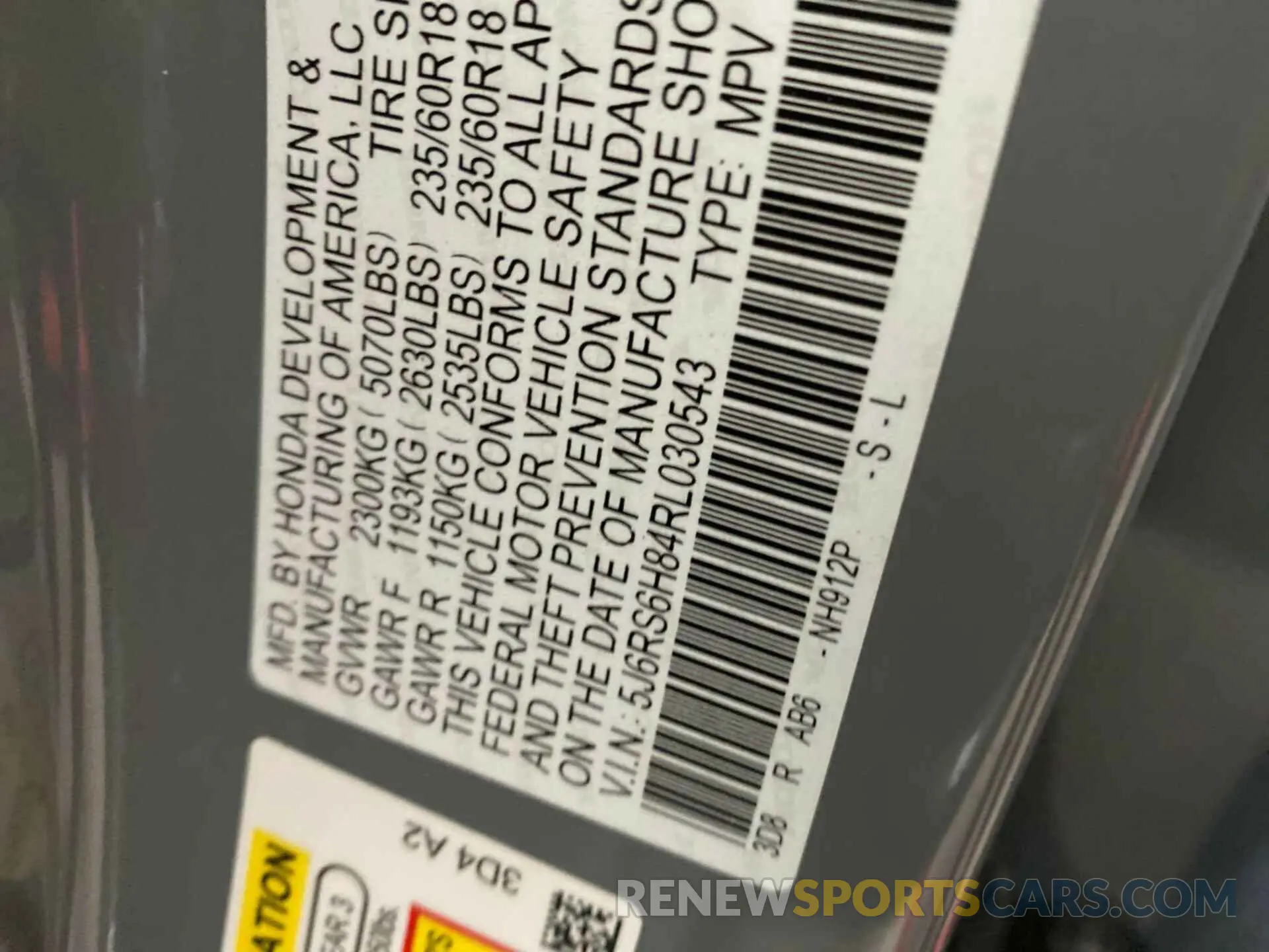 24 fotografías del automóvil dañado 5J6RS6H84RL030543 HONDA CR-V 2024