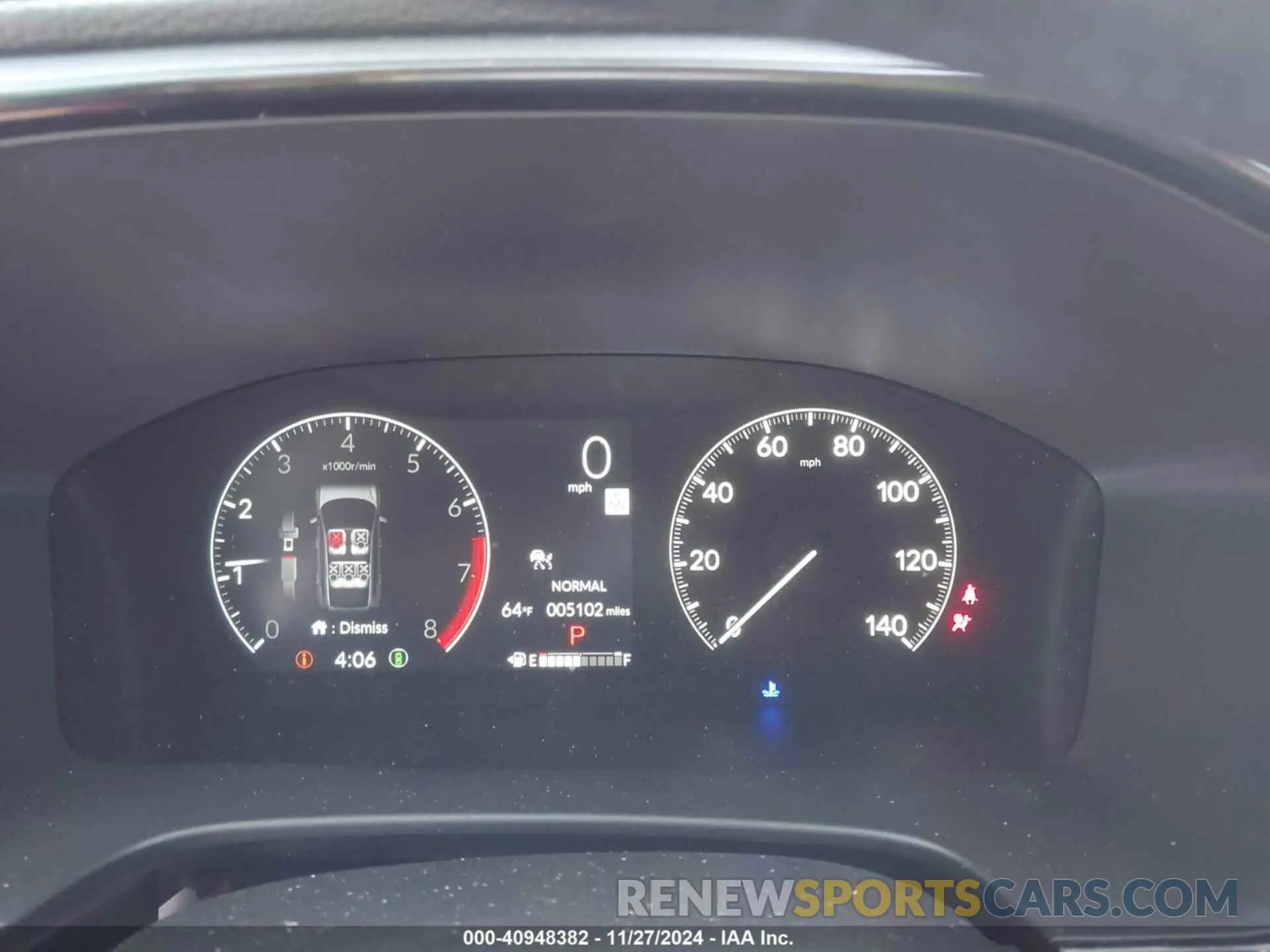 7 fotografías del automóvil dañado 2HKRS4H40SH404535 HONDA CR-V 2025
