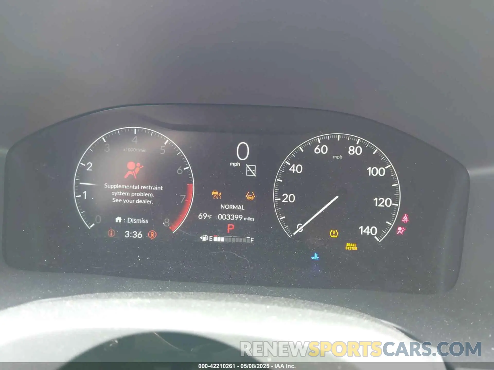 7 fotografías del automóvil dañado 2HKRS4H46SH453187 HONDA CR-V 2025