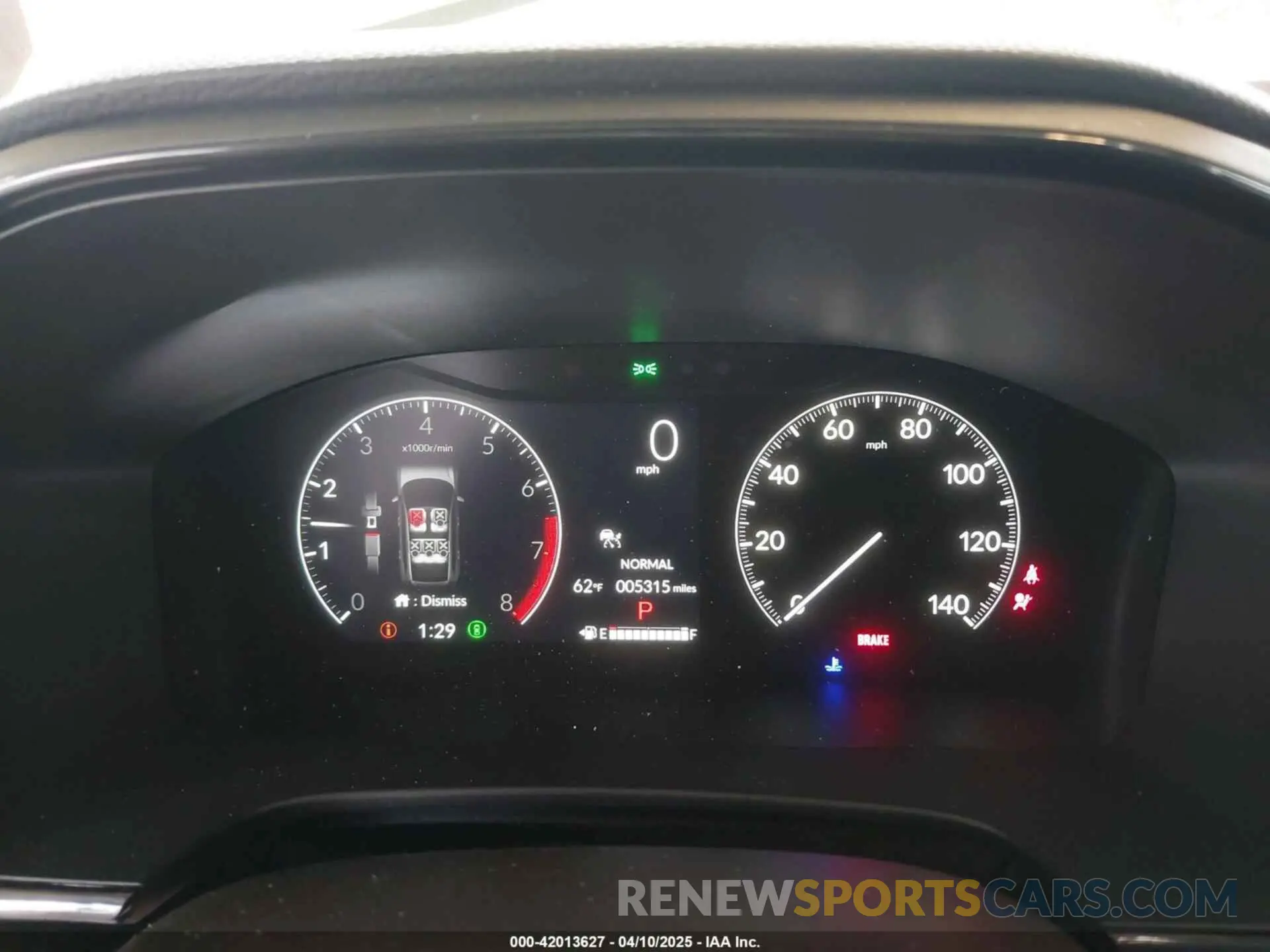 7 fotografías del automóvil dañado 2HKRS4H72SH440284 HONDA CR-V 2025